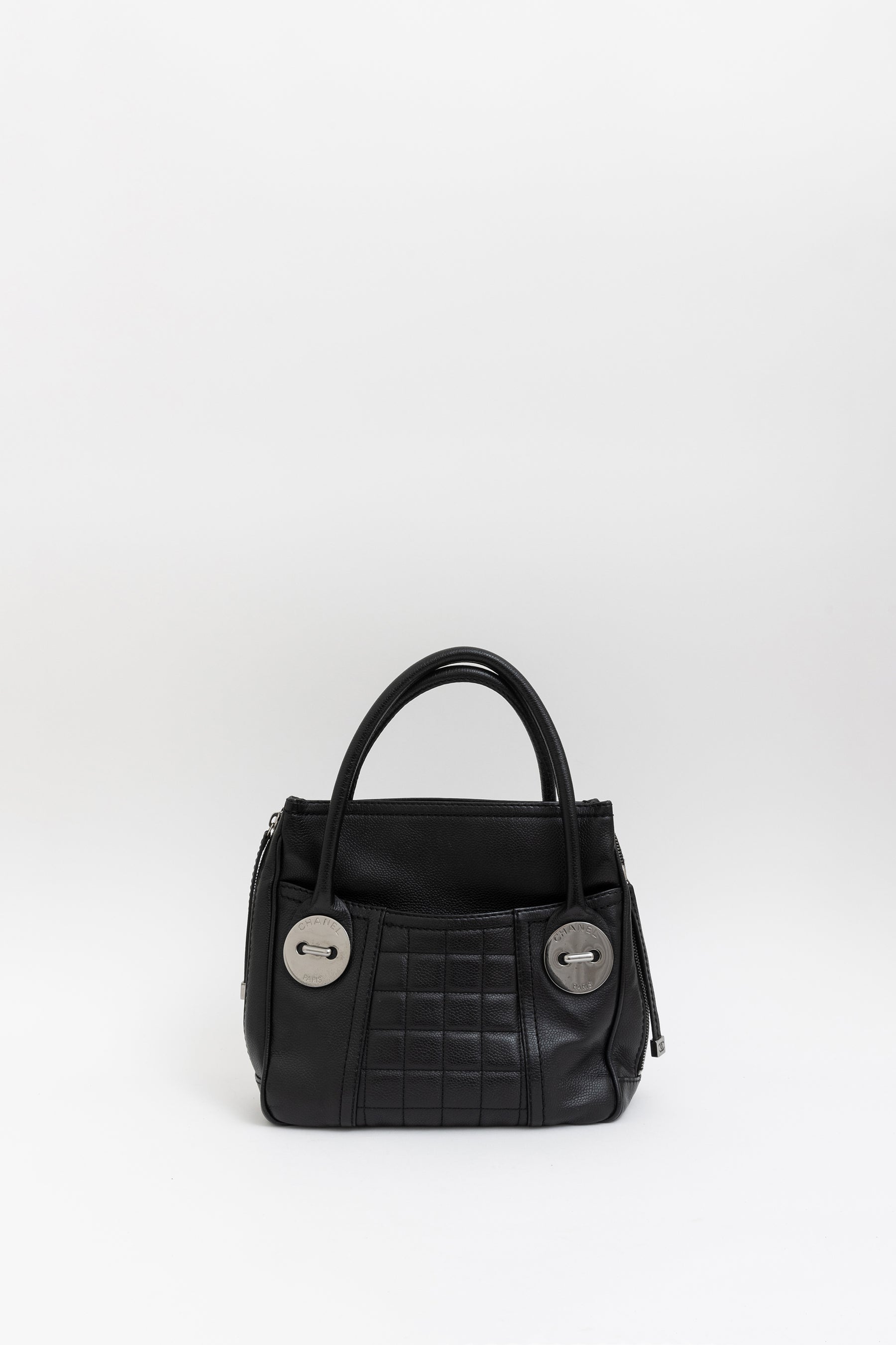 Button Mini Tote Bag