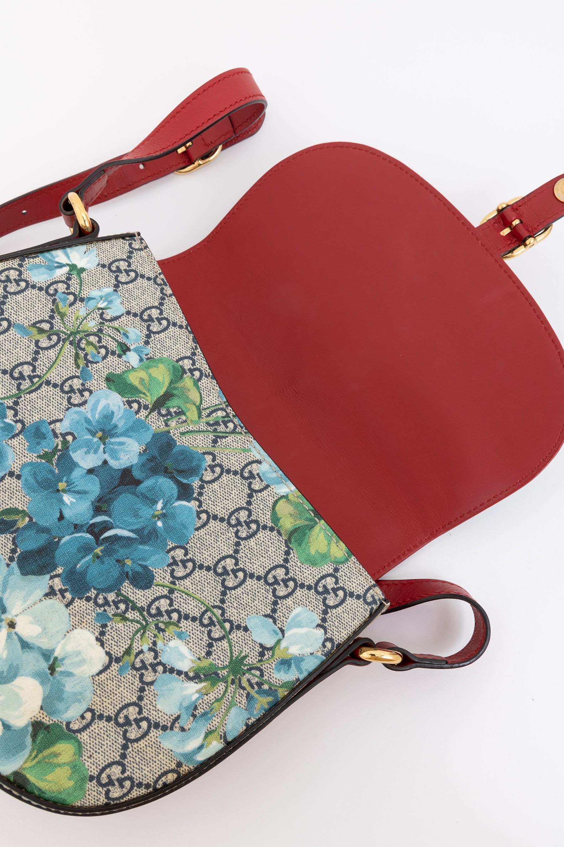 GG Blooms Small Flap Saddle Bag