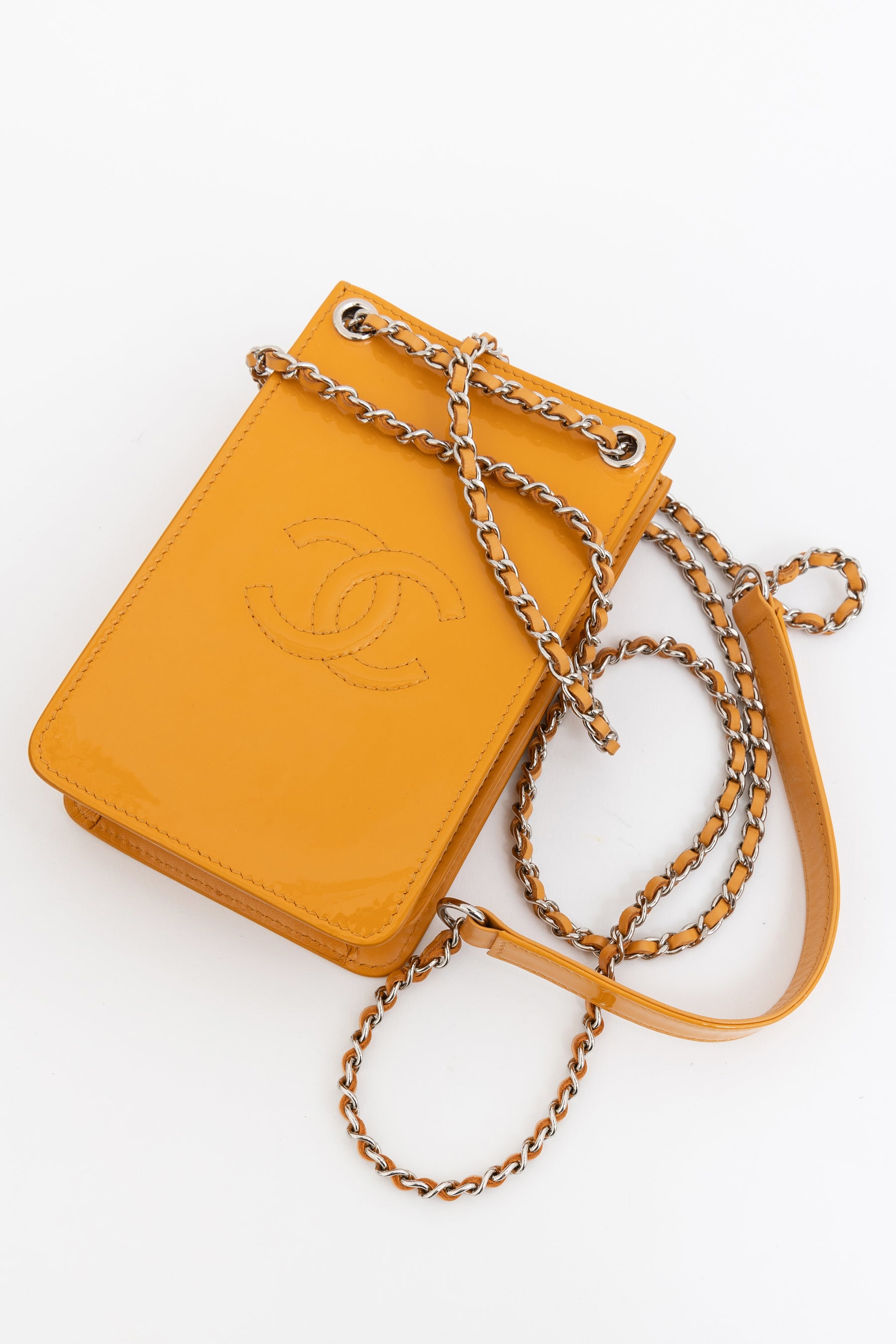 Patent Cross-Body Pouch Bag