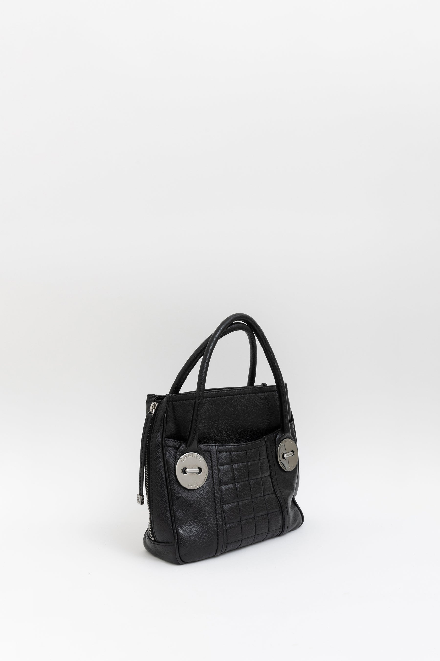 Button Mini Tote Bag