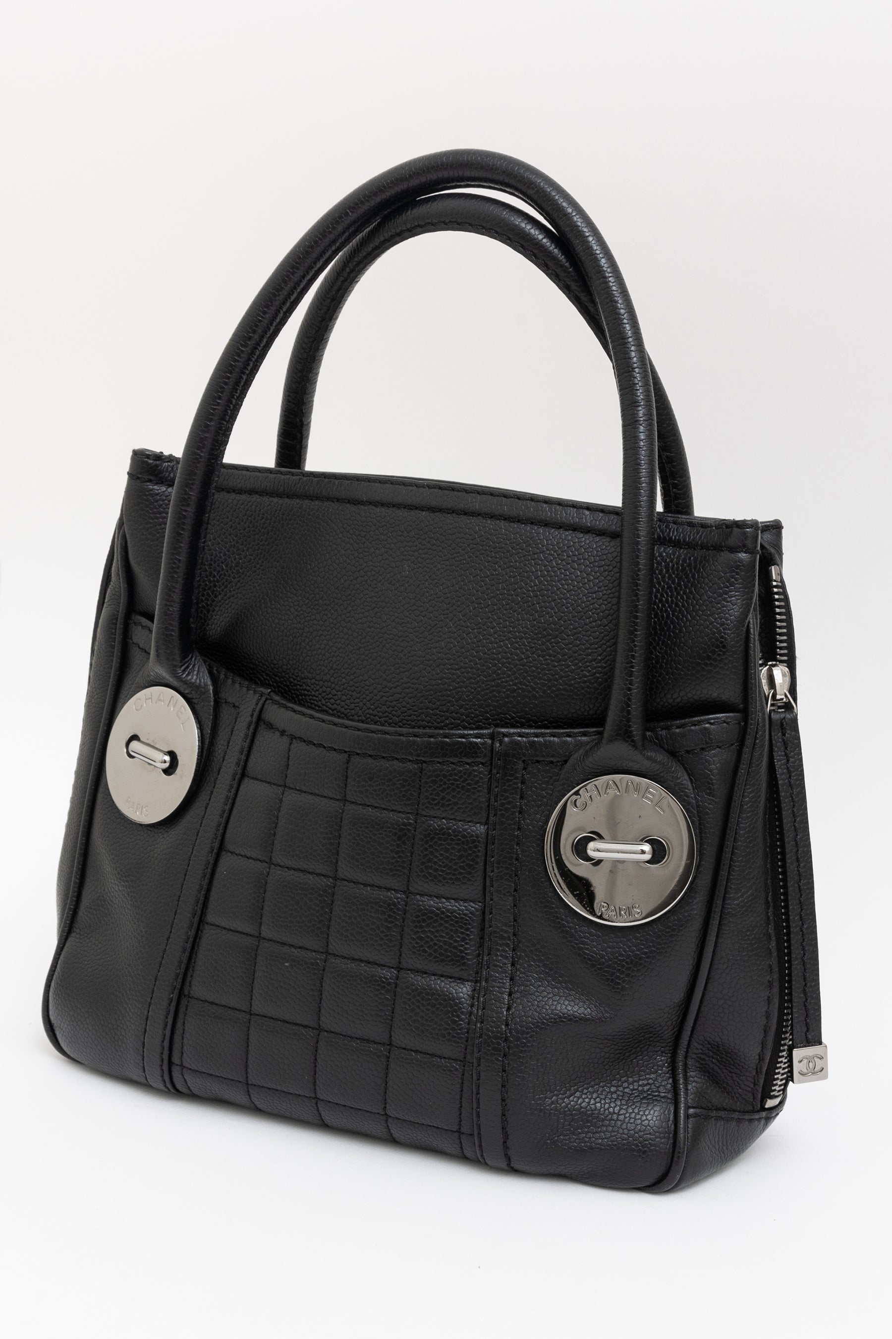 Button Mini Tote Bag