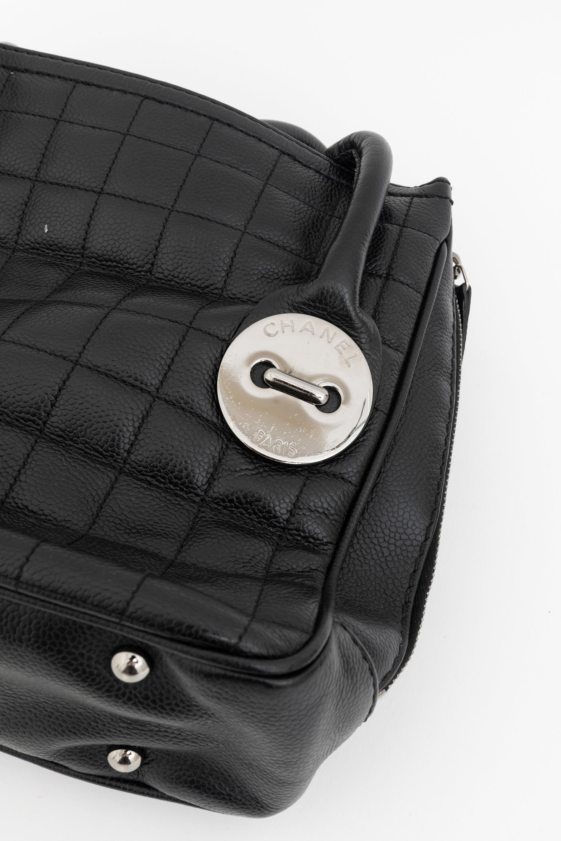 Button Mini Tote Bag