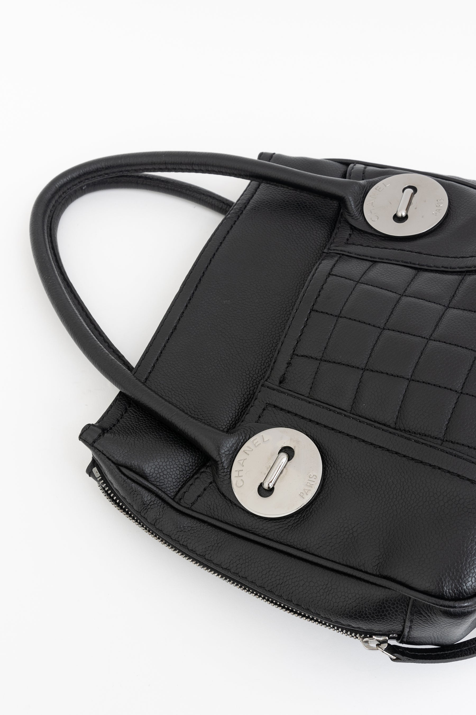 Button Mini Tote Bag