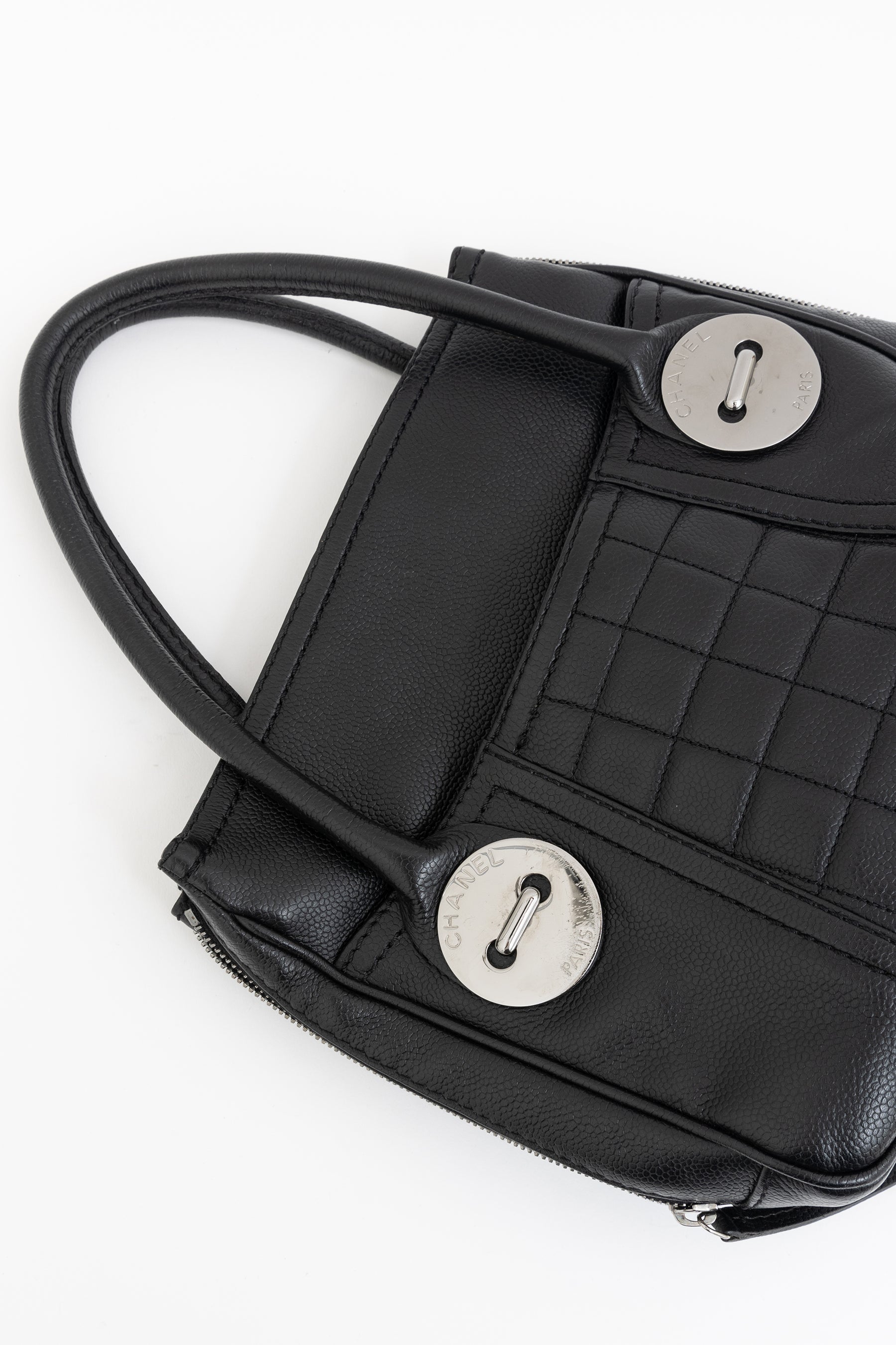 Button Mini Tote Bag