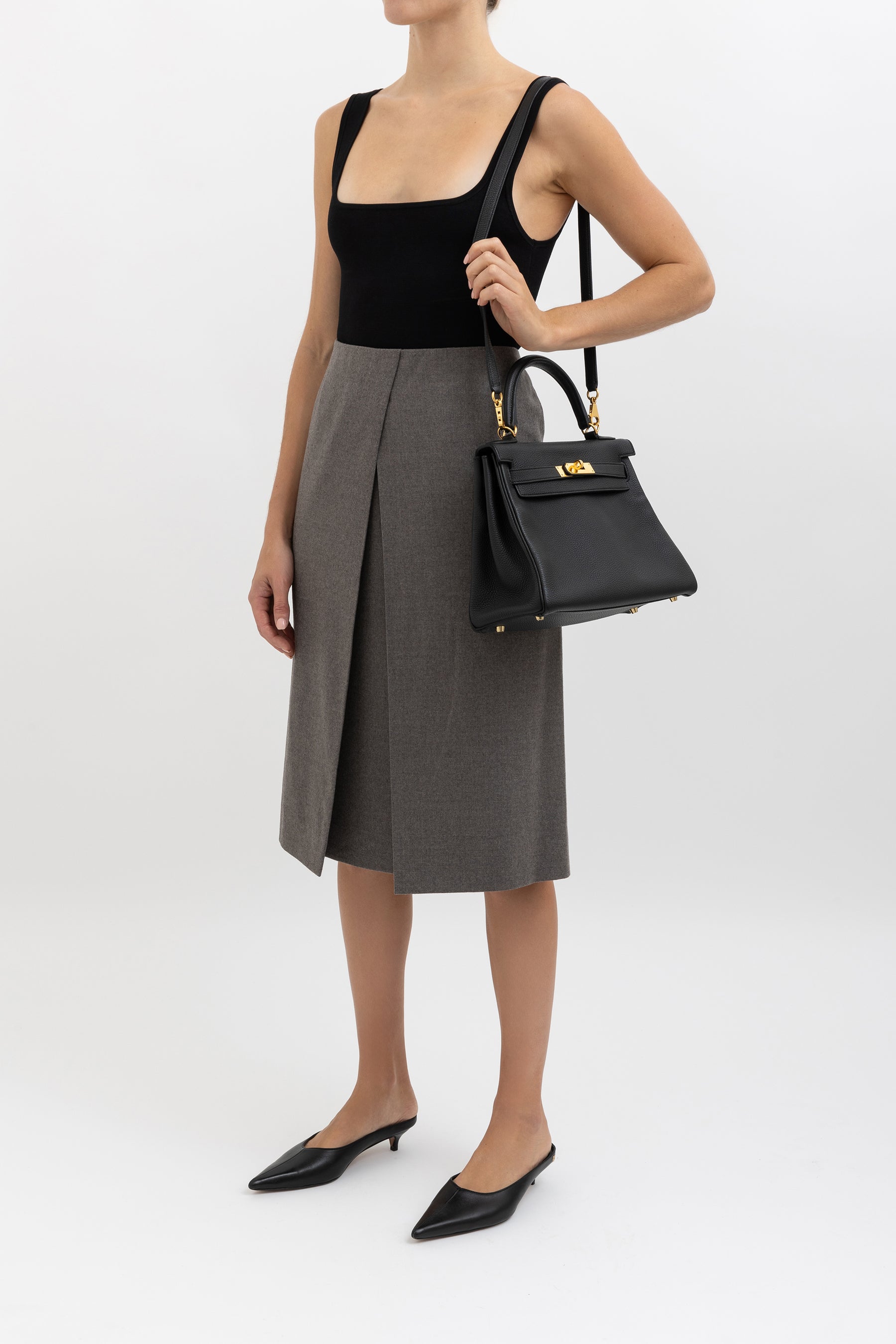 Layered Wool Skirt