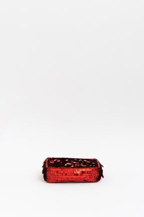 Sequin Baguette Mini Bag