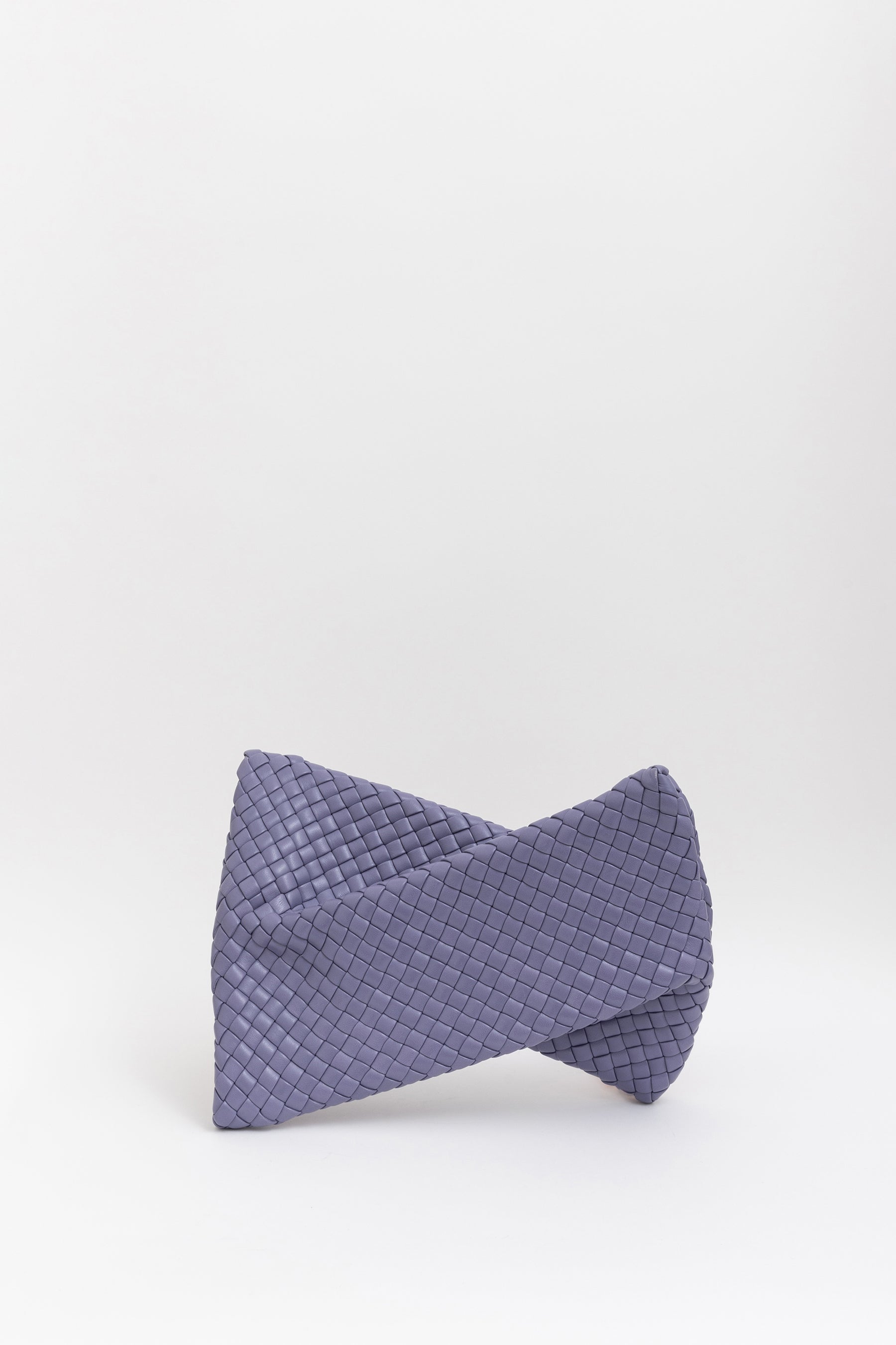 Intrecciato Crisscross Clutch Bag