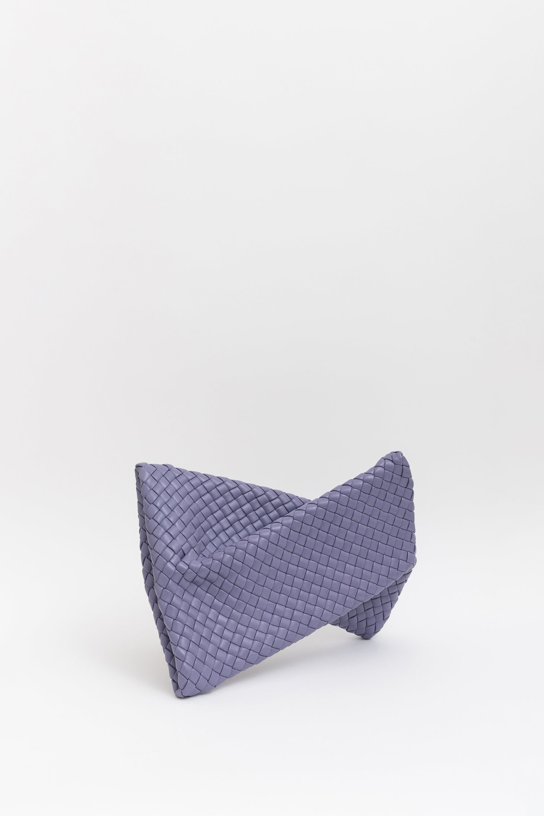 Intrecciato Crisscross Clutch Bag