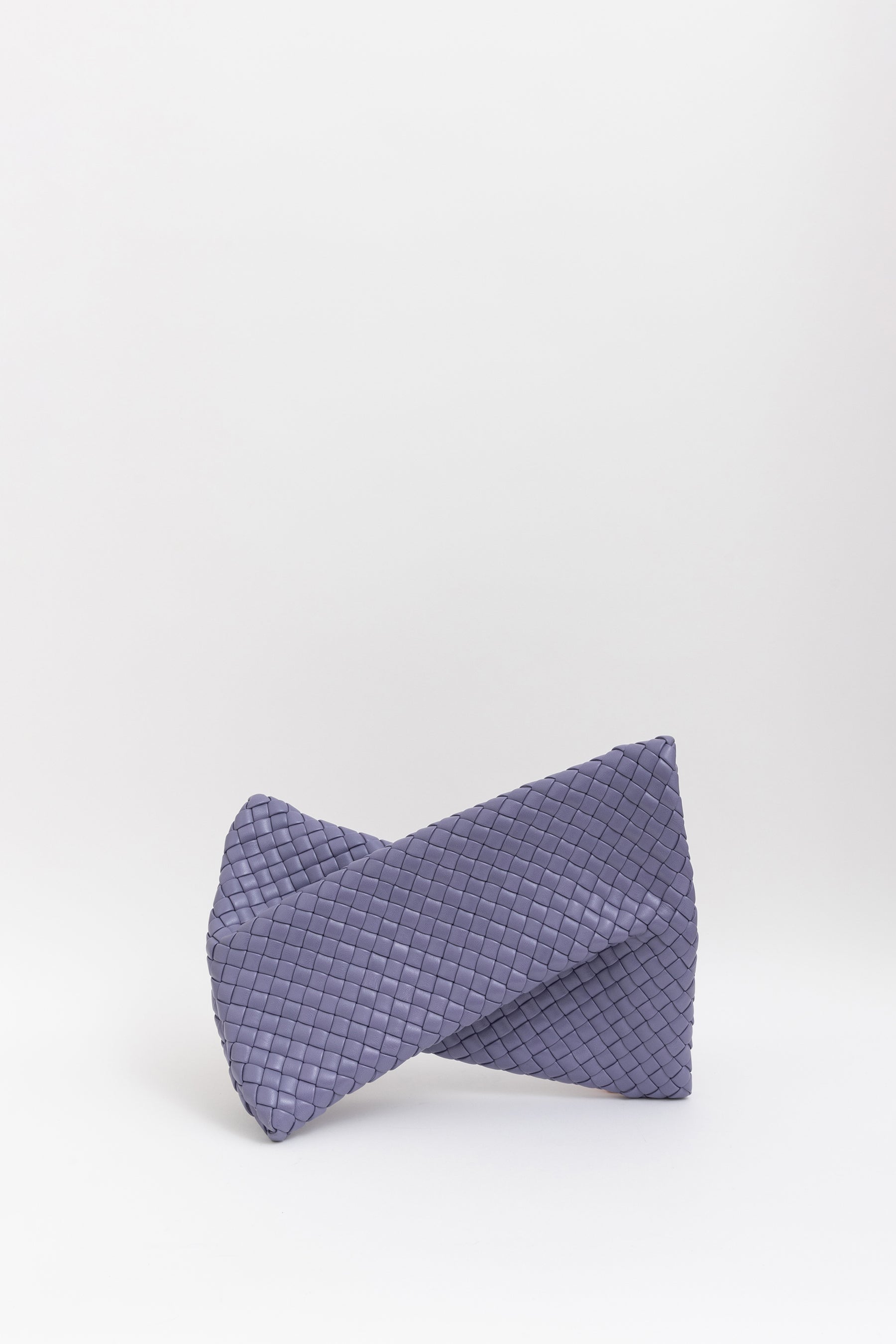 Intrecciato Crisscross Clutch Bag