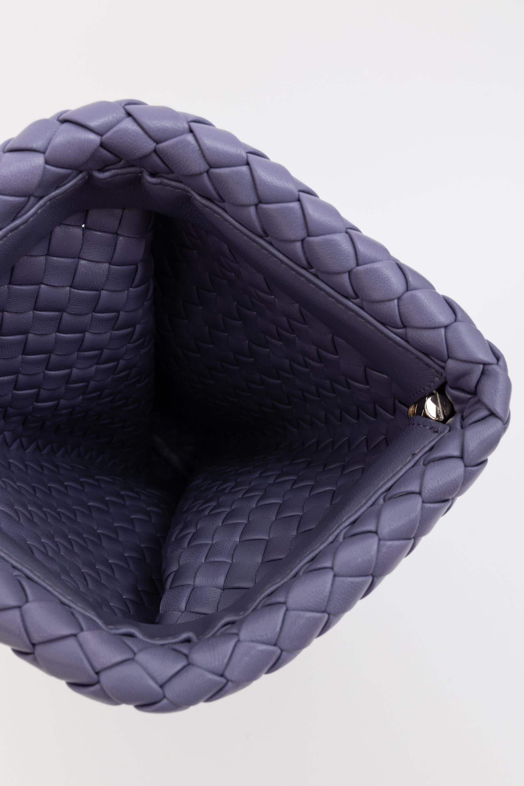 Intrecciato Crisscross Clutch Bag