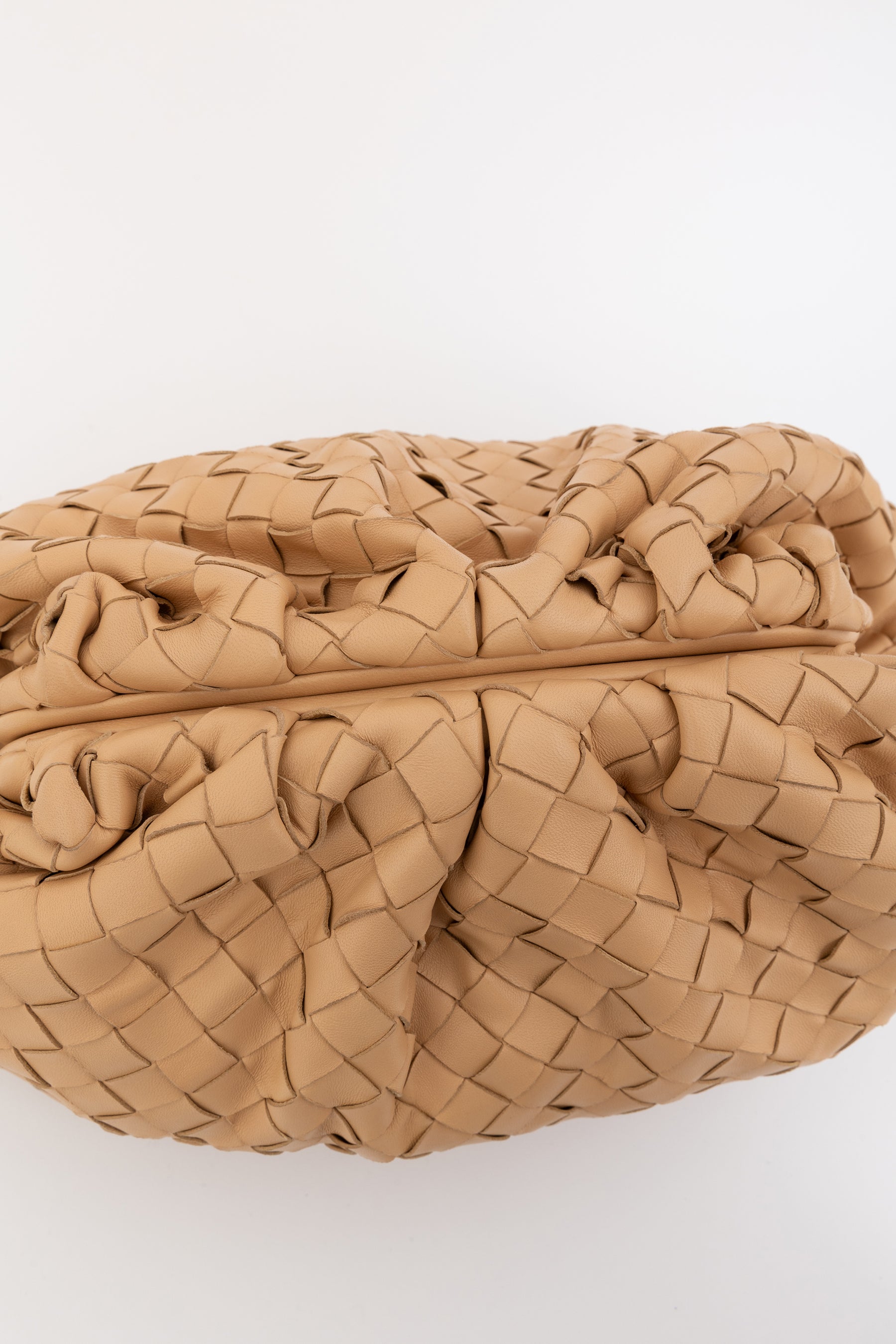 Intrecciato Leather Pouch