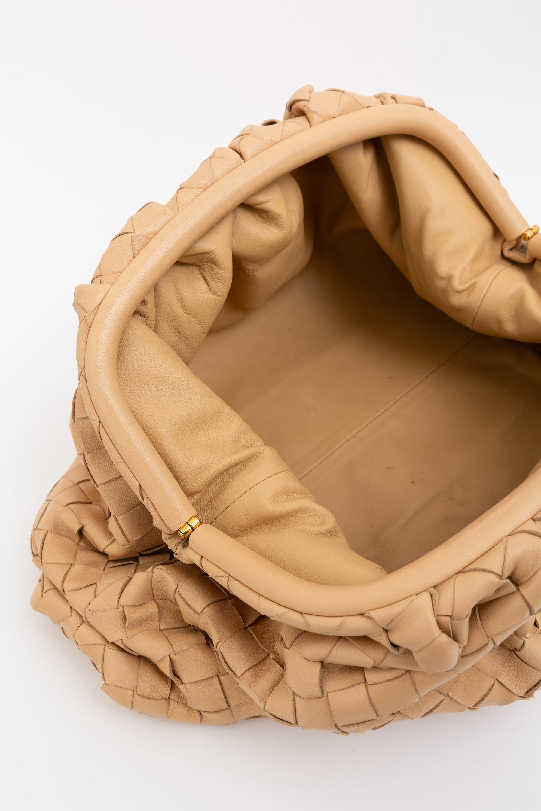 Intrecciato Leather Pouch