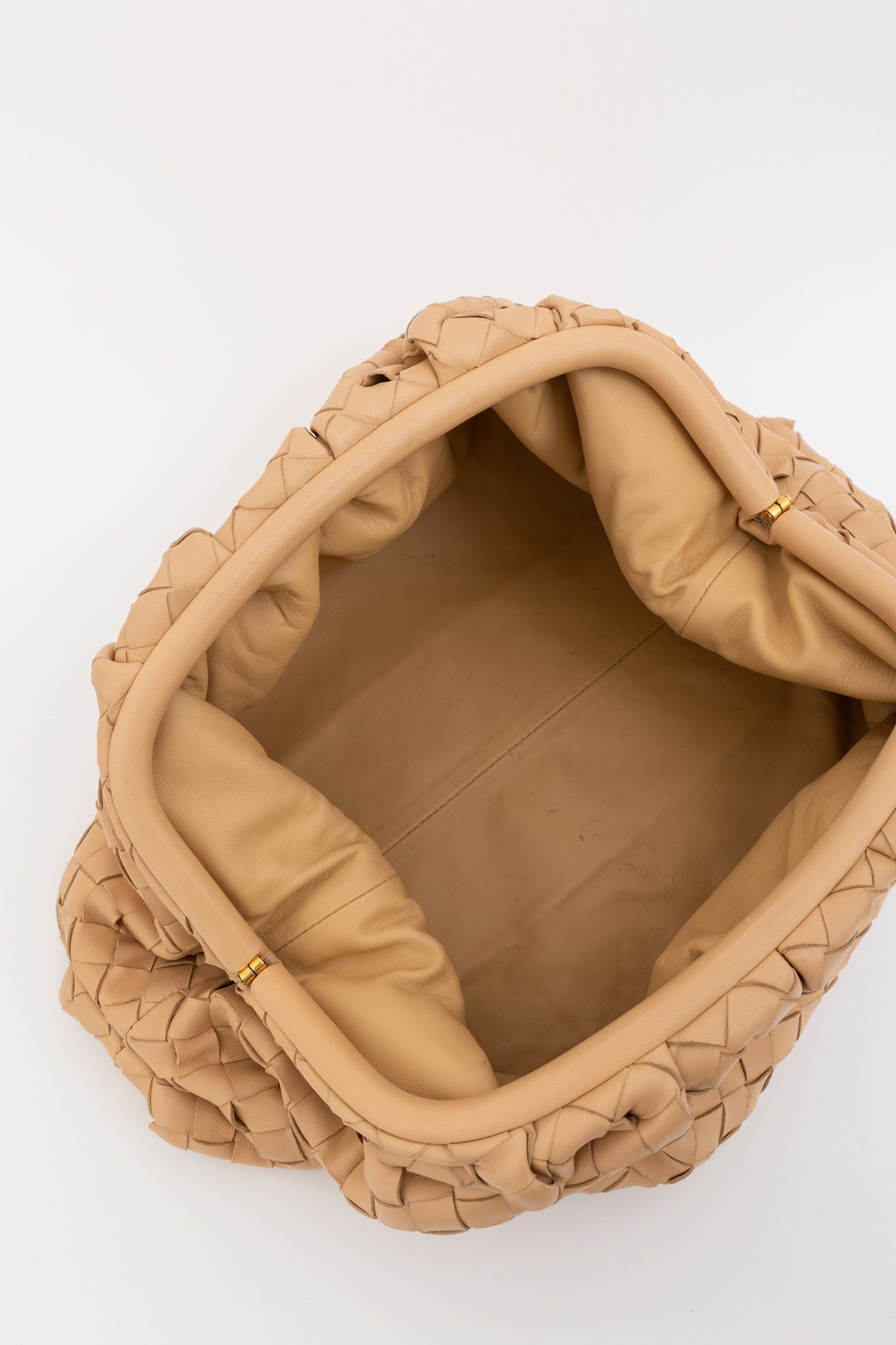 Intrecciato Leather Pouch