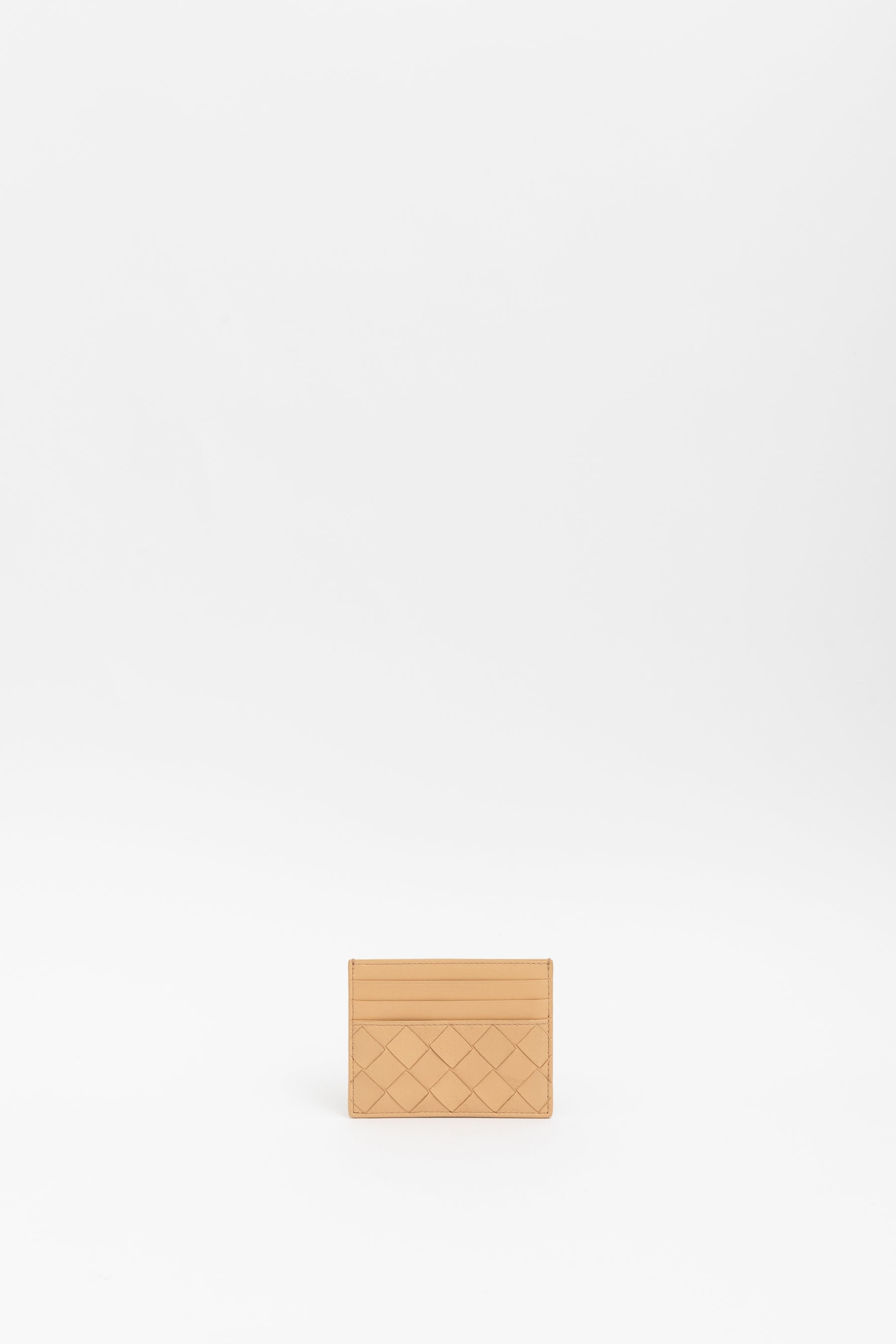 Intrecciato Leather Cardholder