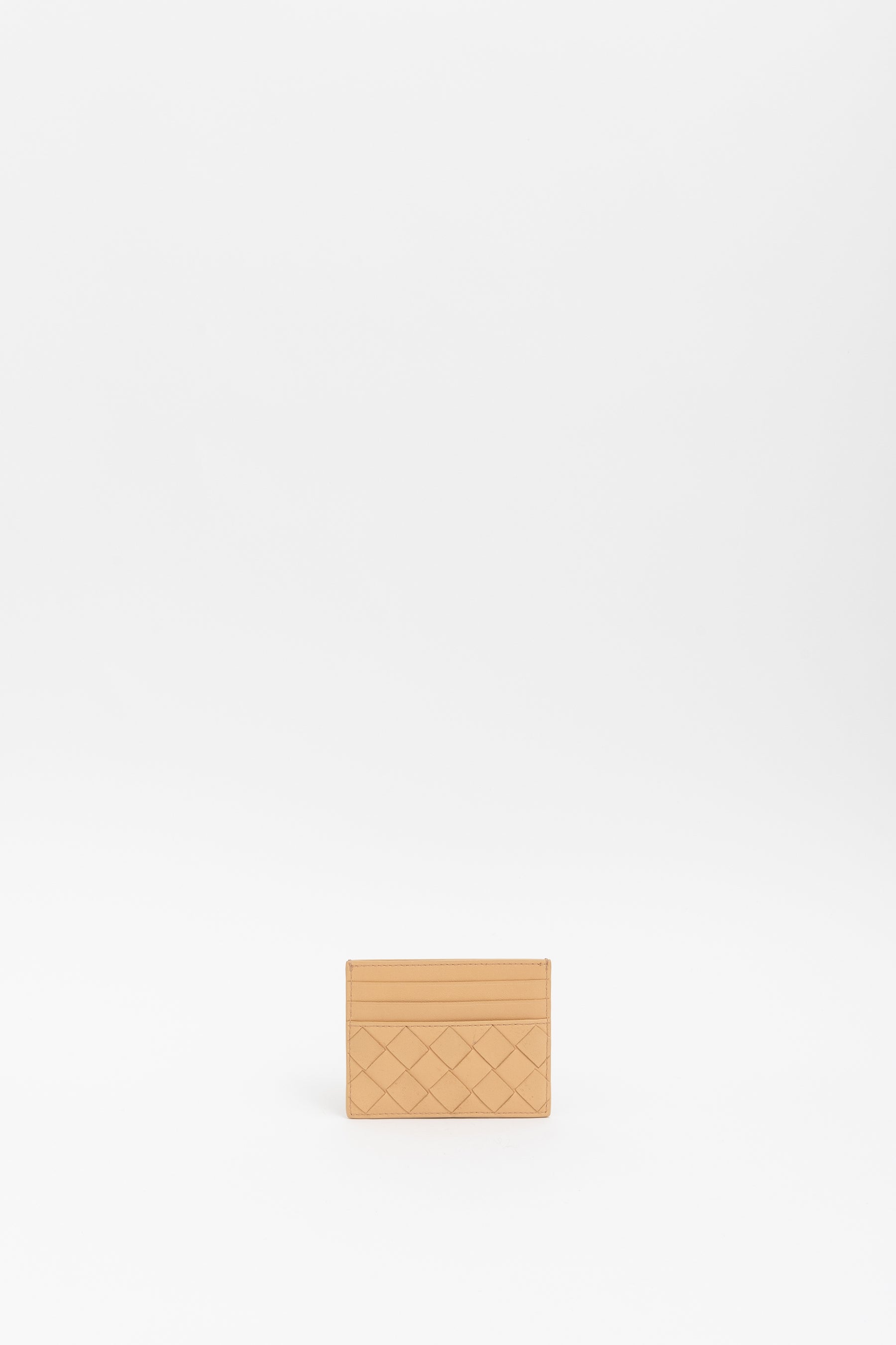 Intrecciato Leather Cardholder