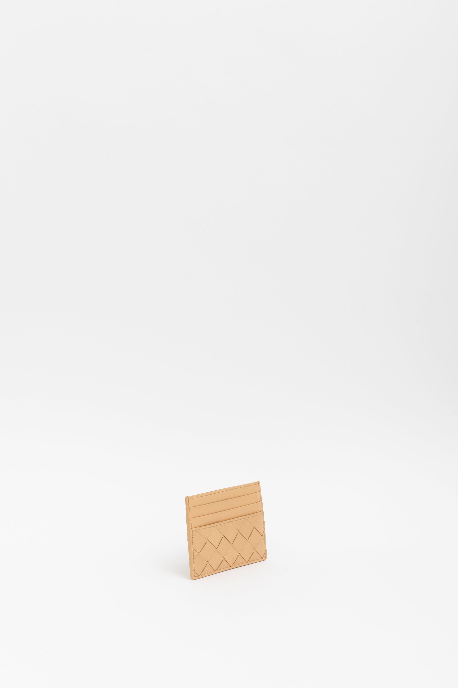 Intrecciato Leather Cardholder