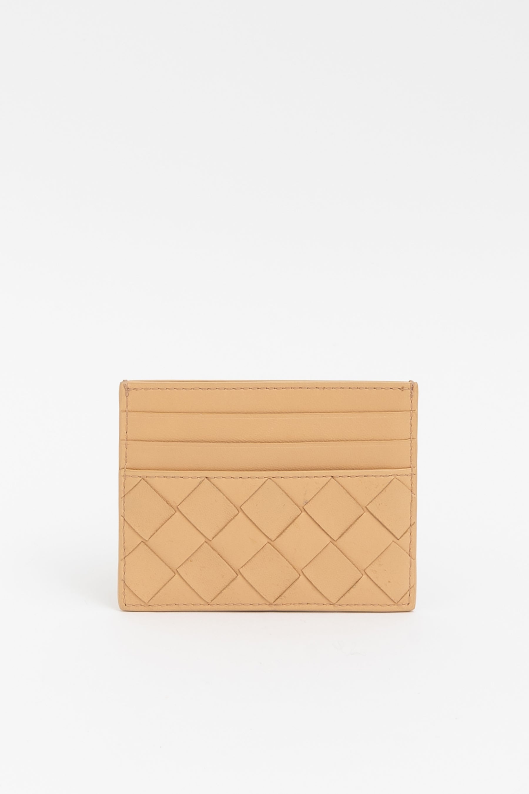Intrecciato Leather Cardholder