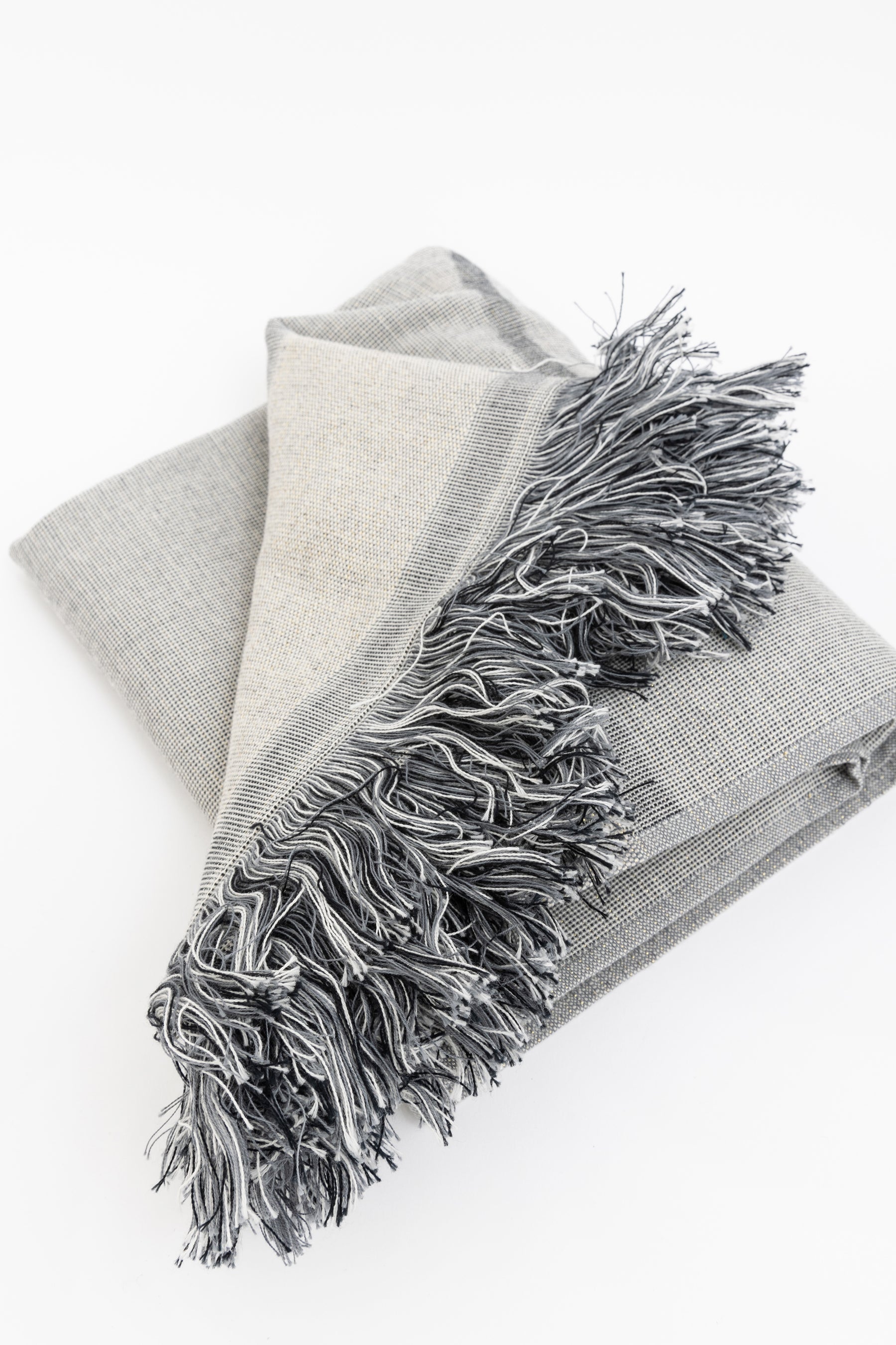 Lurex Thread Cotton Throw