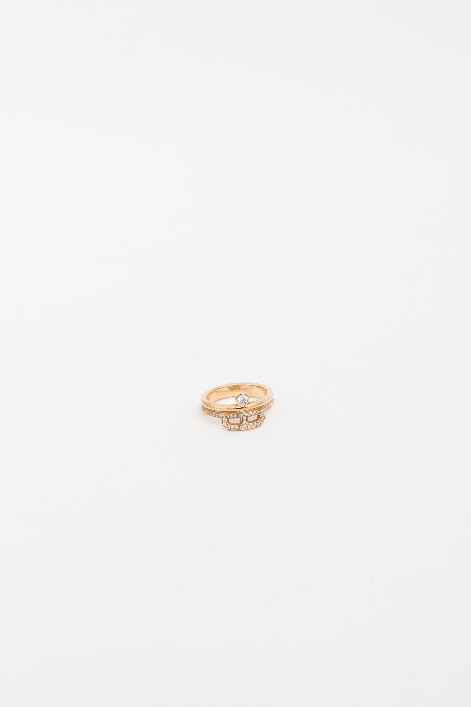 Diamond Link D’Hermes Ring
