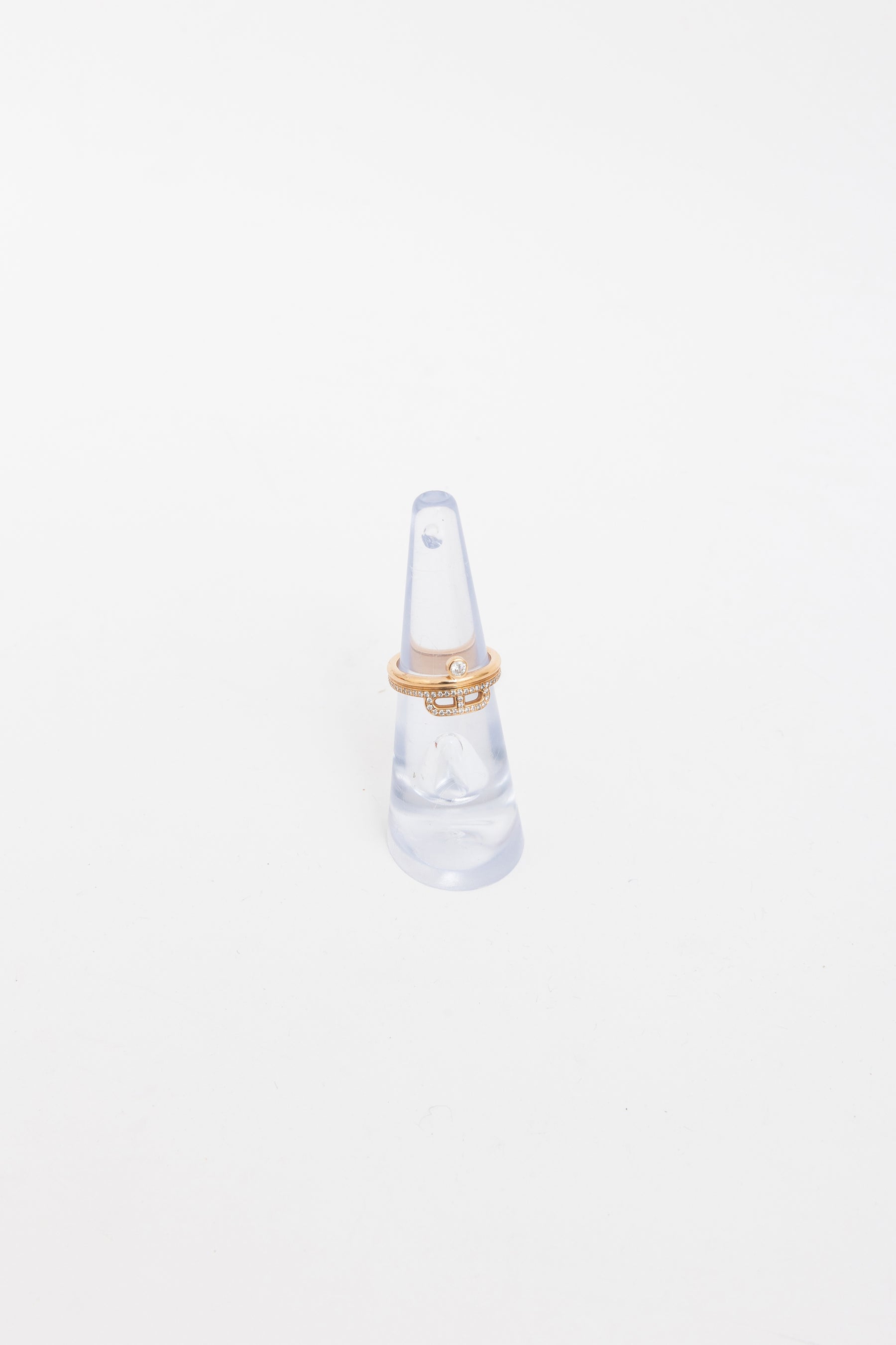 Diamond Link D’Hermes Ring