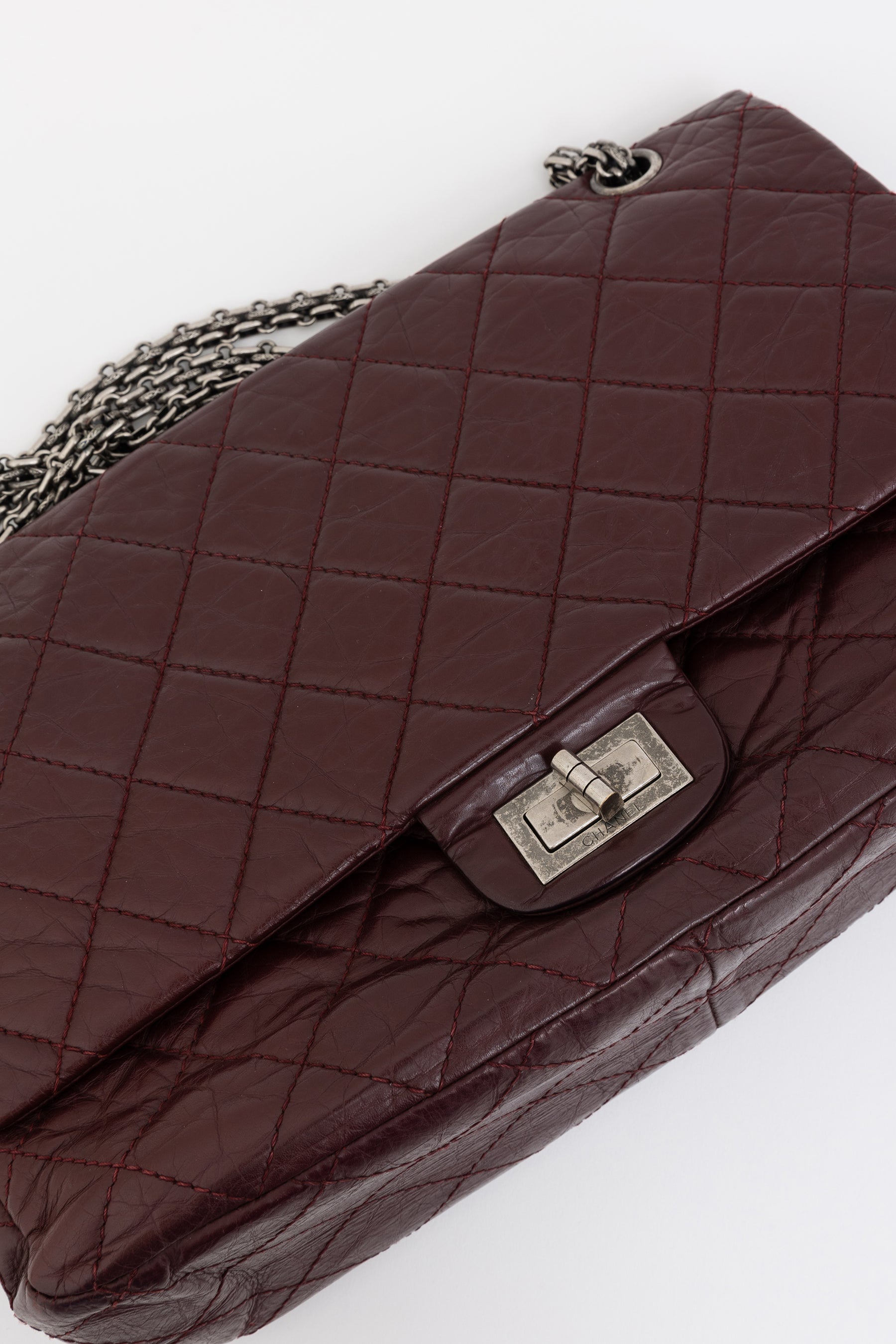 Burgundy 2.55 Reissue 227 Flap Bag