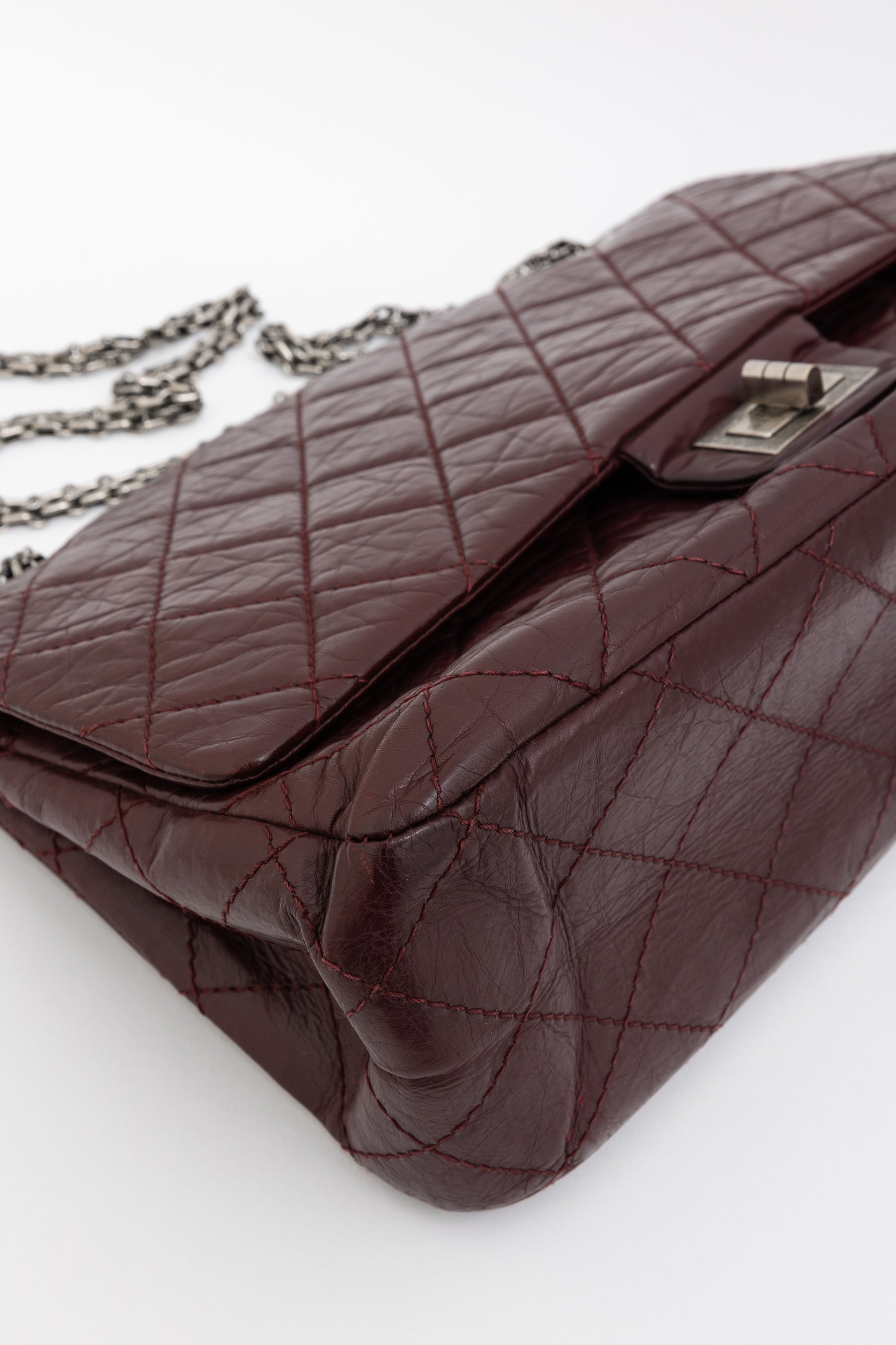 Burgundy 2.55 Reissue 227 Flap Bag