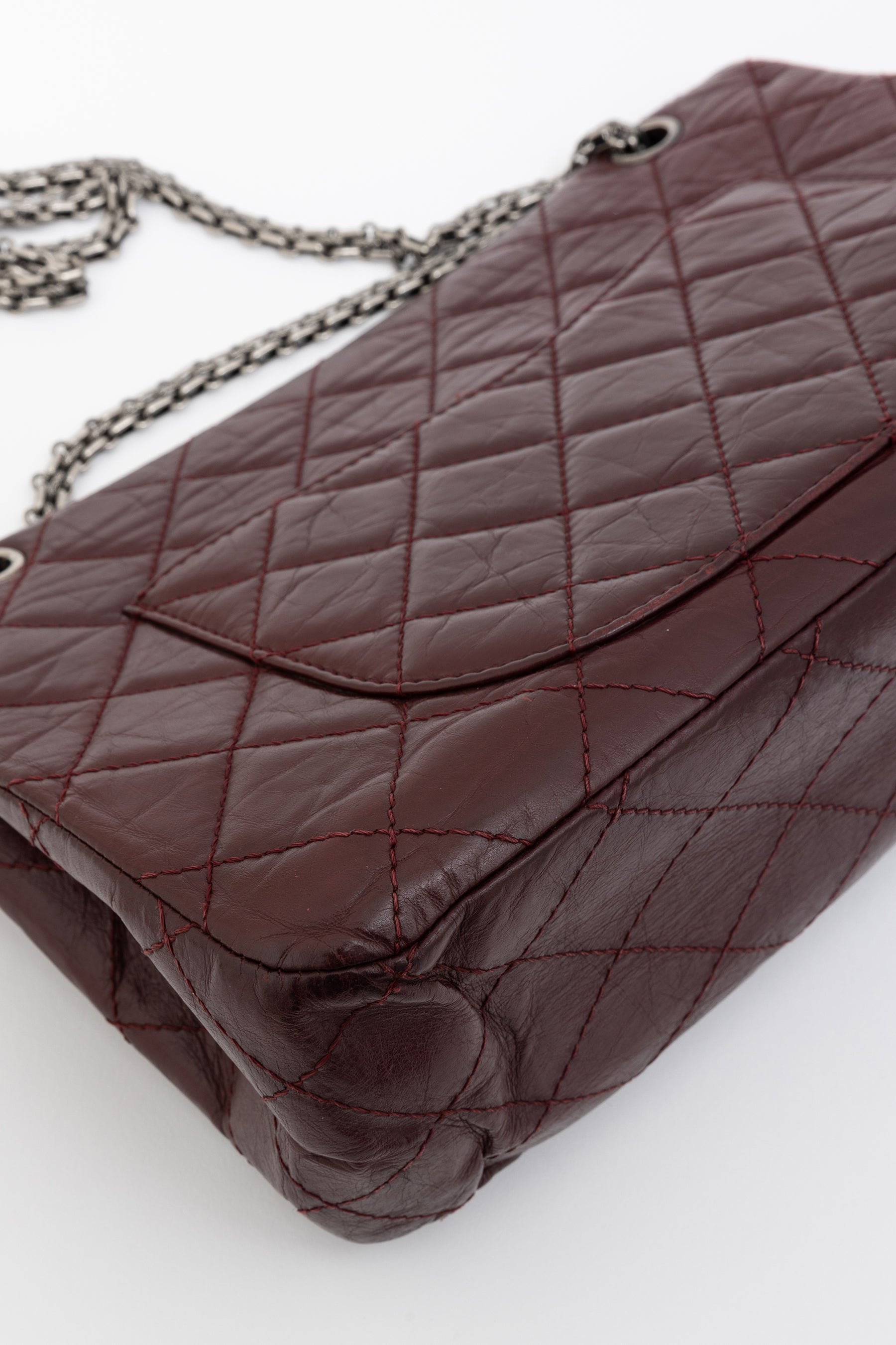 Burgundy 2.55 Reissue 227 Flap Bag