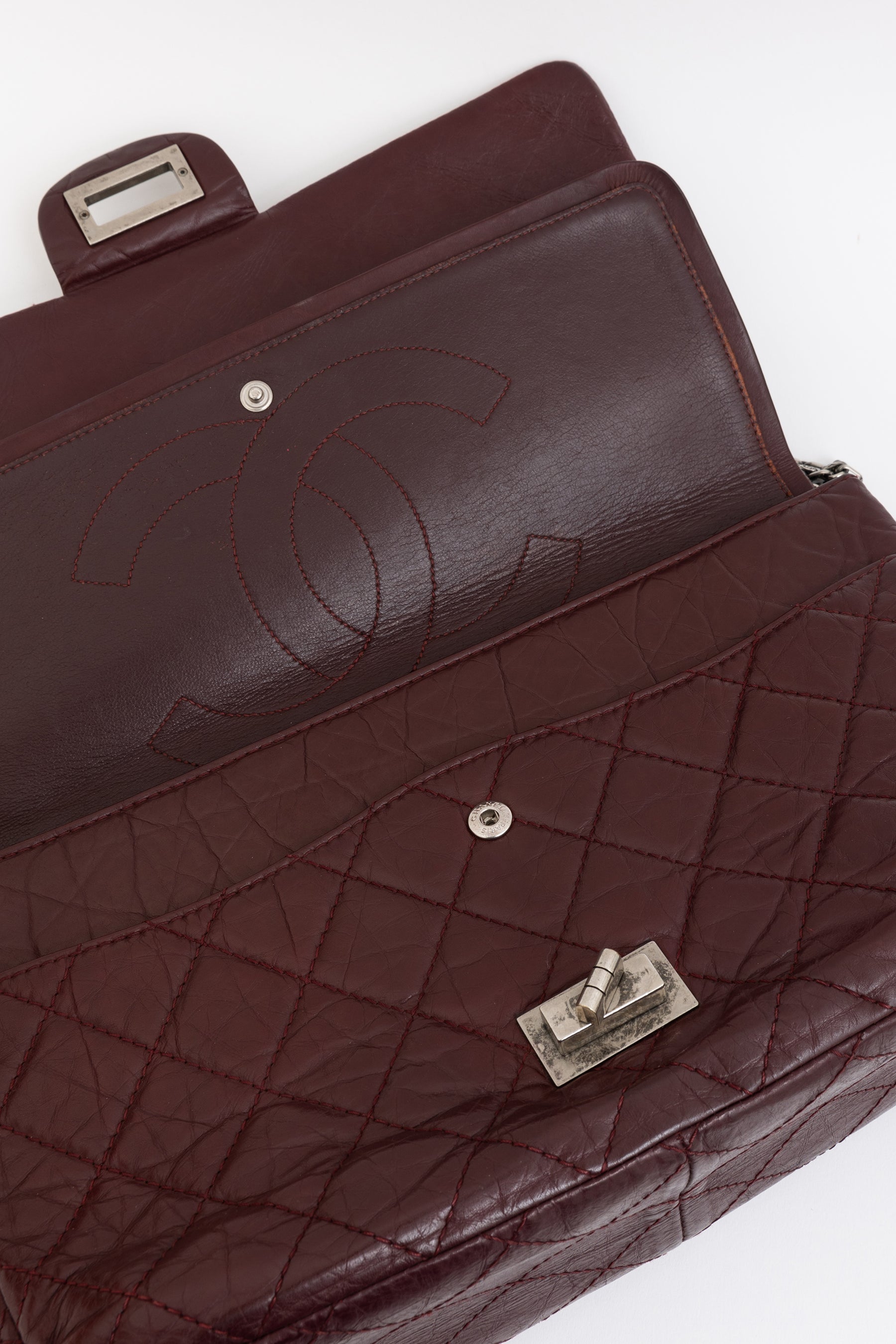 Burgundy 2.55 Reissue 227 Flap Bag