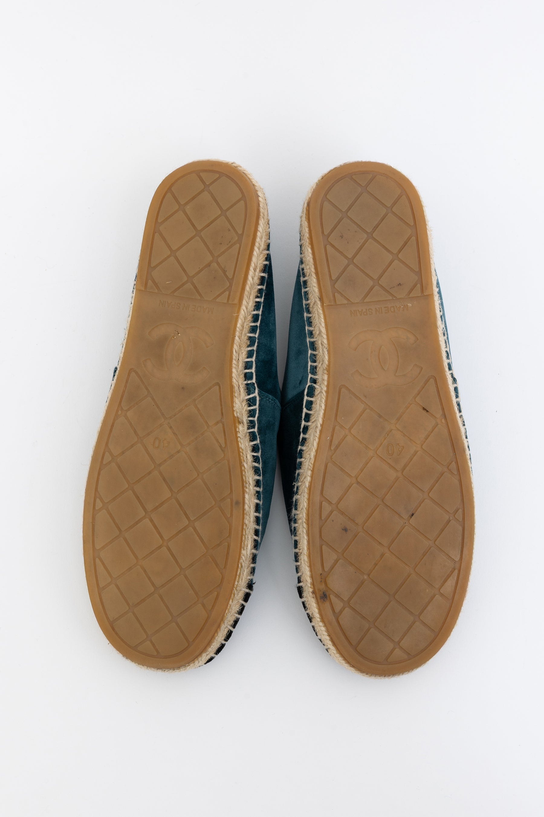 Velvet Logo Espadrilles