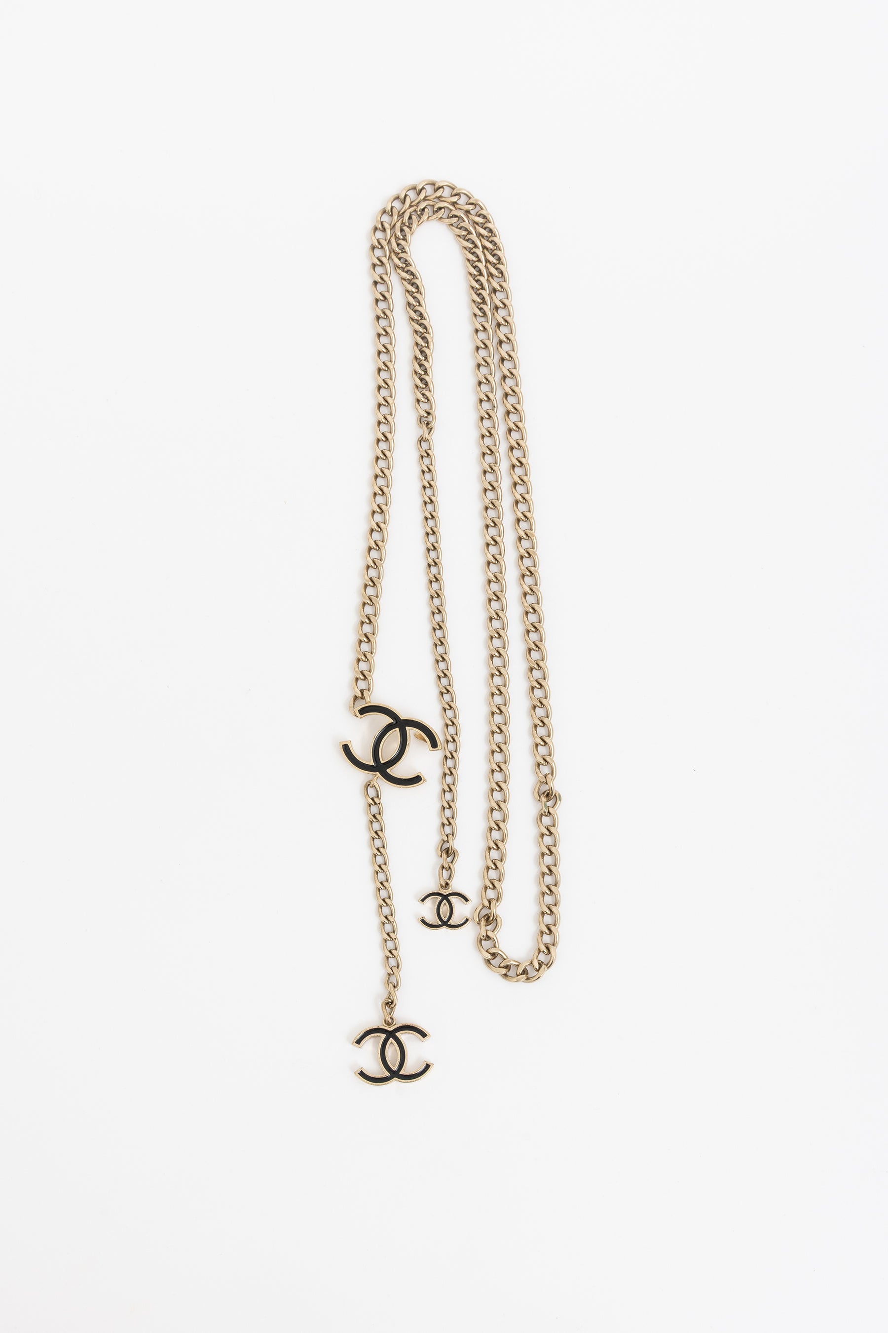 Vintage Chain Belt With CC Charms