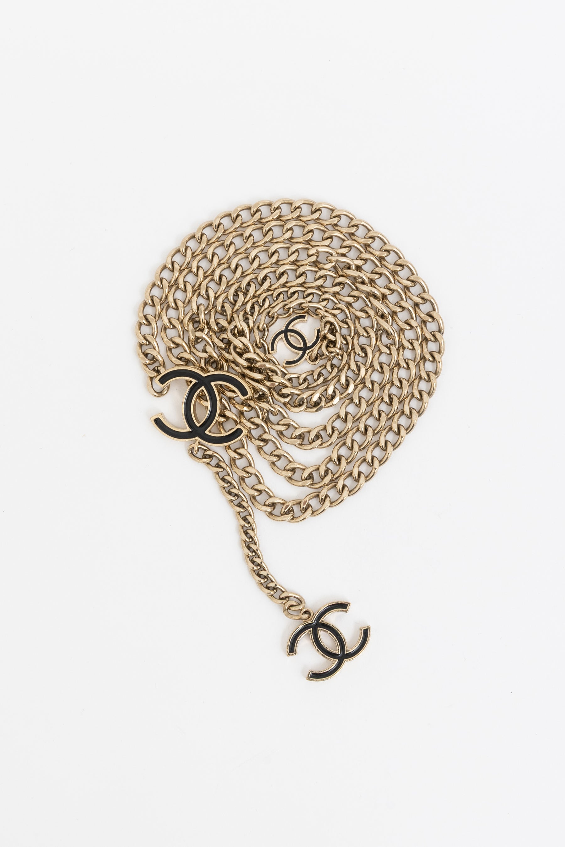 Vintage Chain Belt With CC Charms