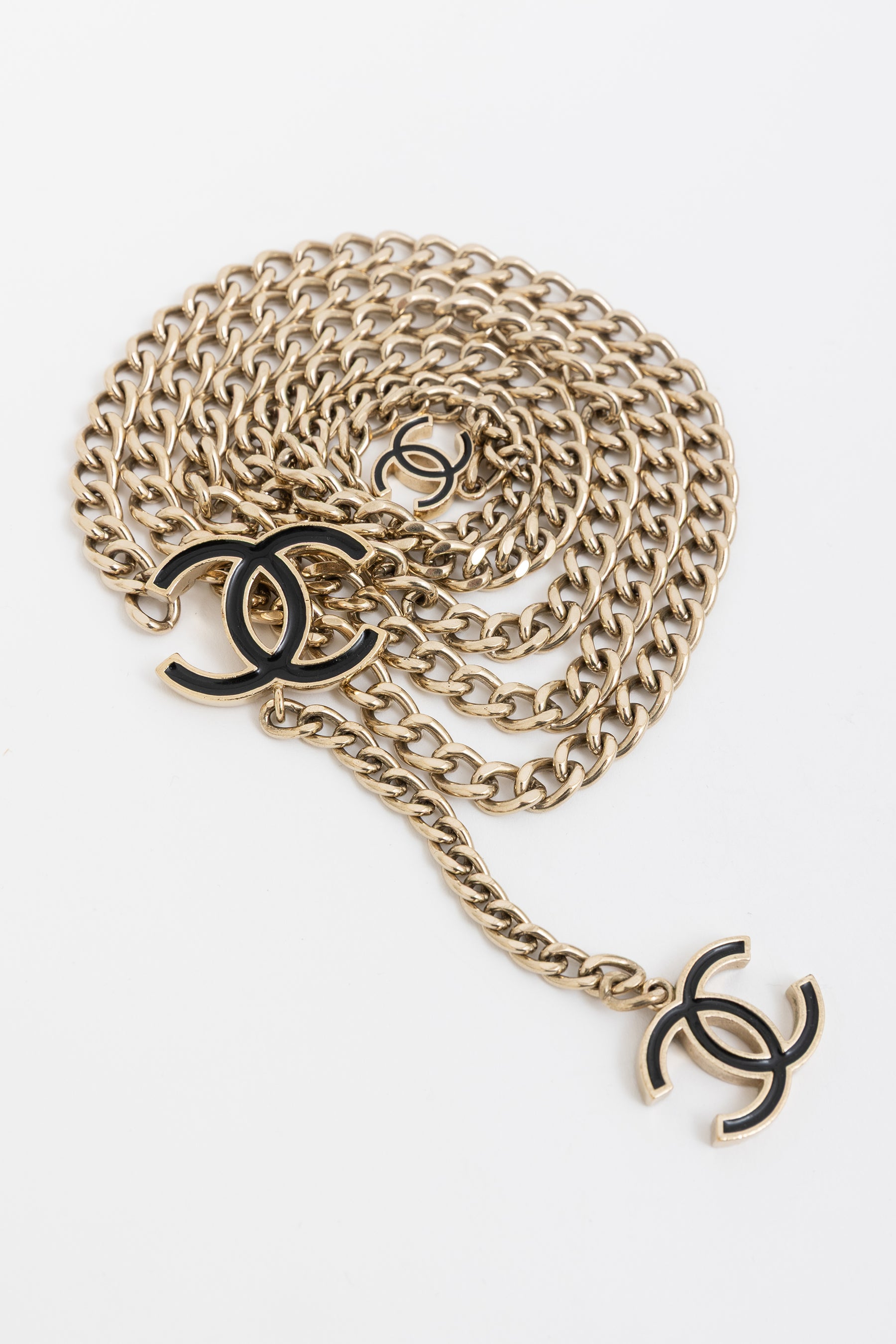 Vintage Chain Belt With CC Charms
