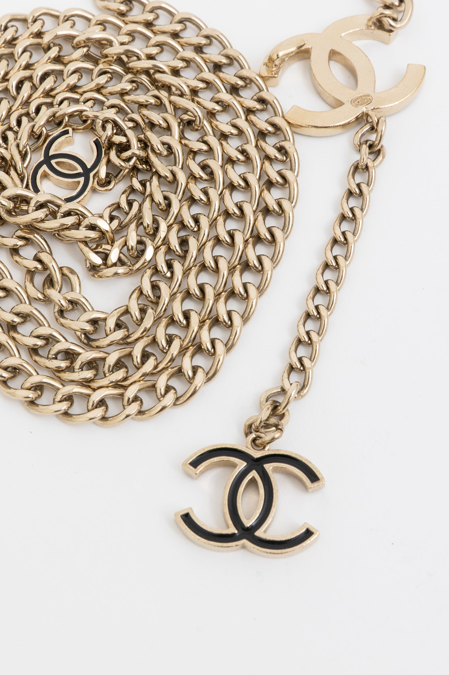 Vintage Chain Belt With CC Charms