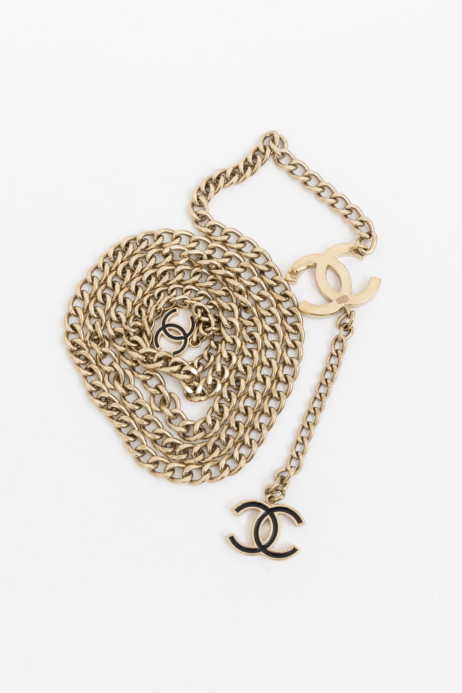 Vintage Chain Belt With CC Charms