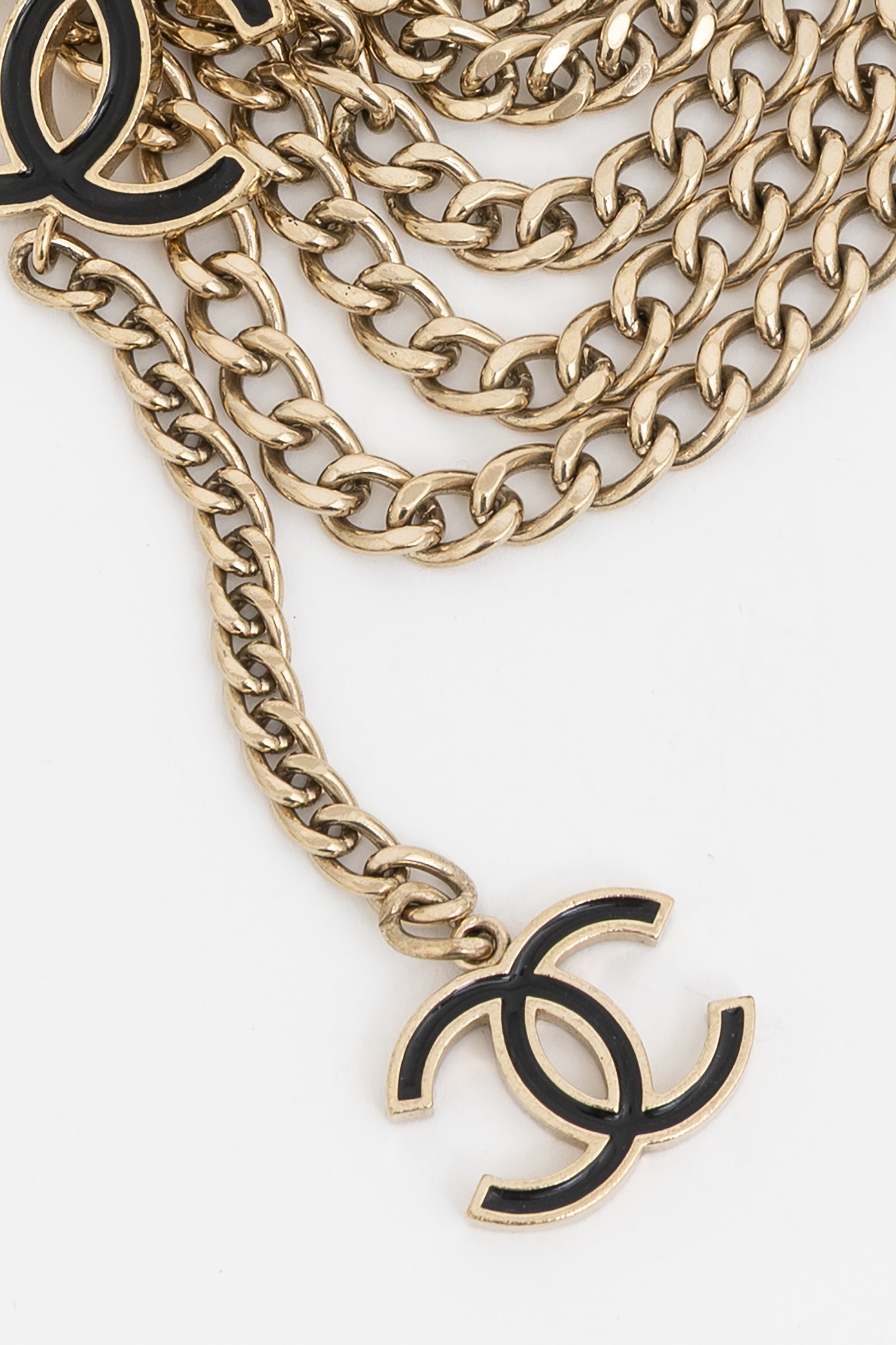 Vintage Chain Belt With CC Charms
