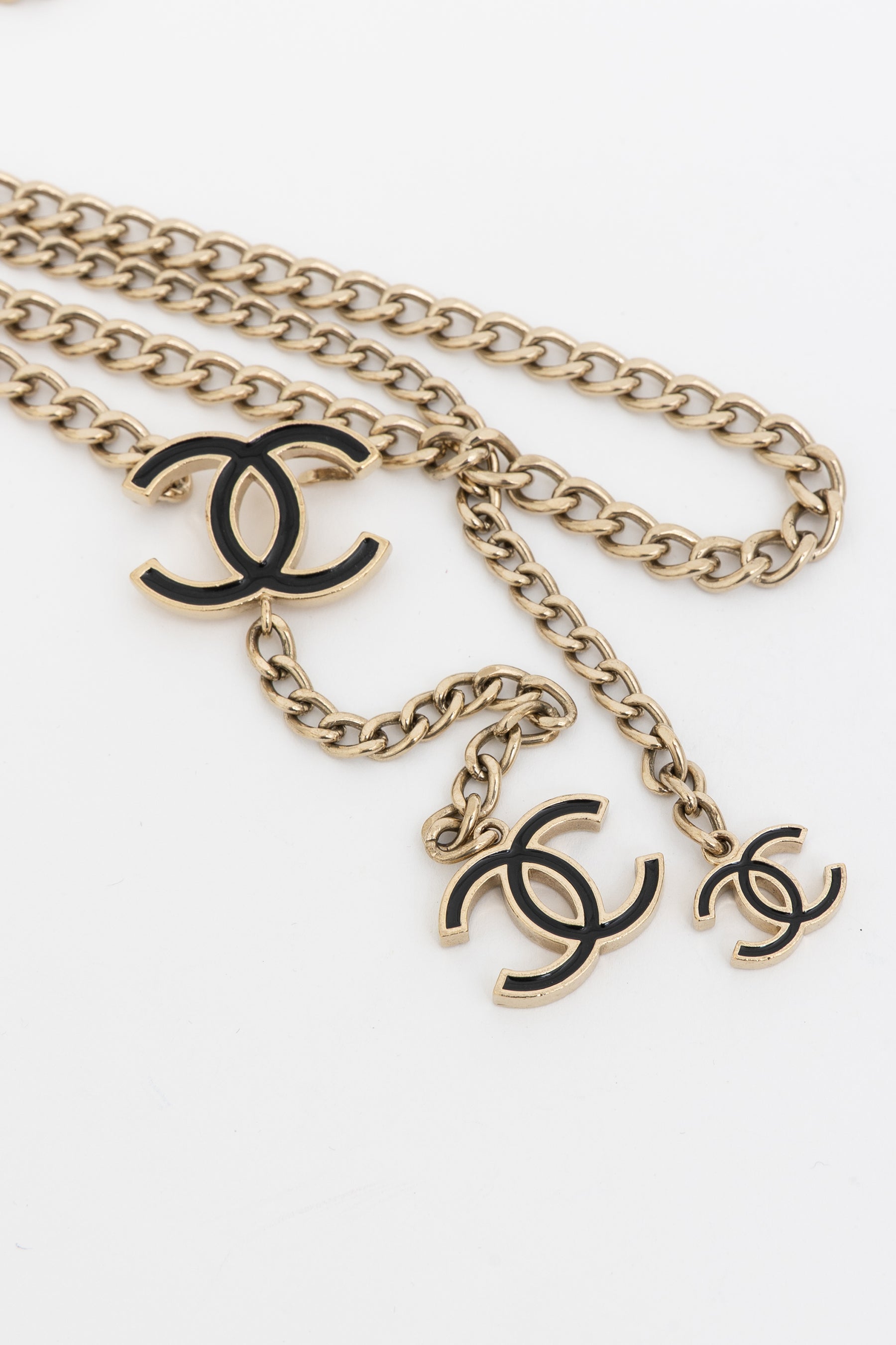 Vintage Chain Belt With CC Charms