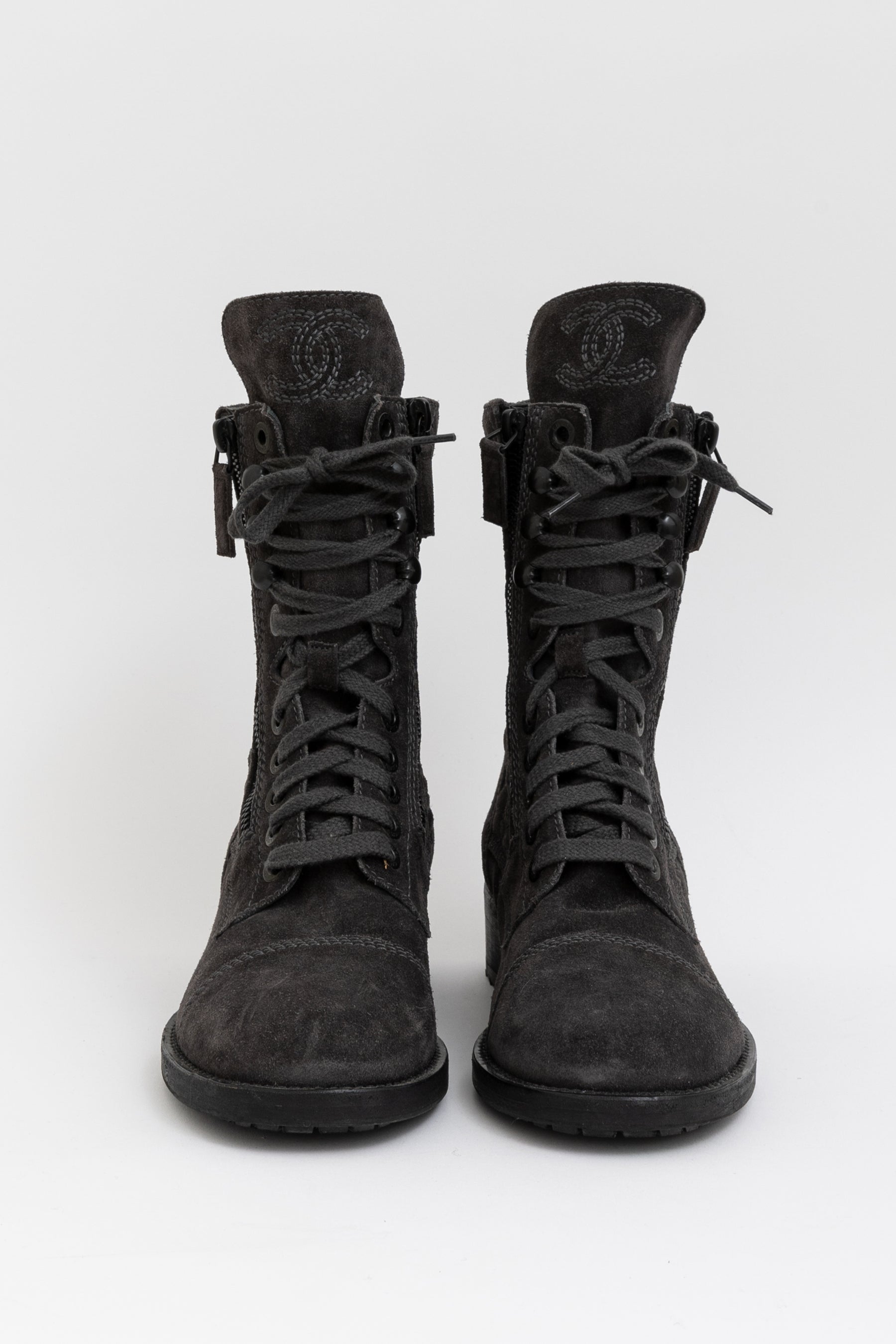 Suede Lace Up Boots