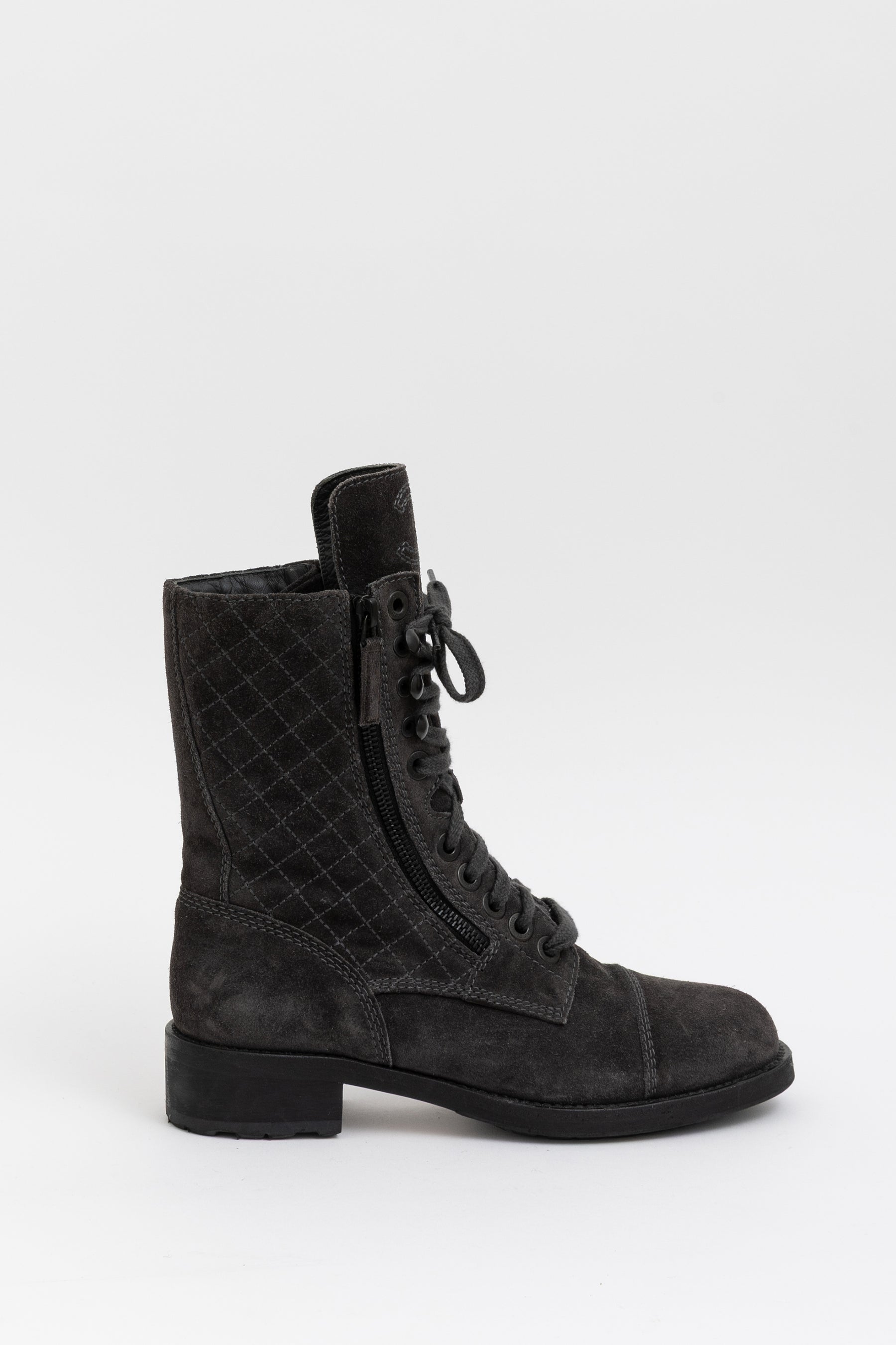 Suede Lace Up Boots