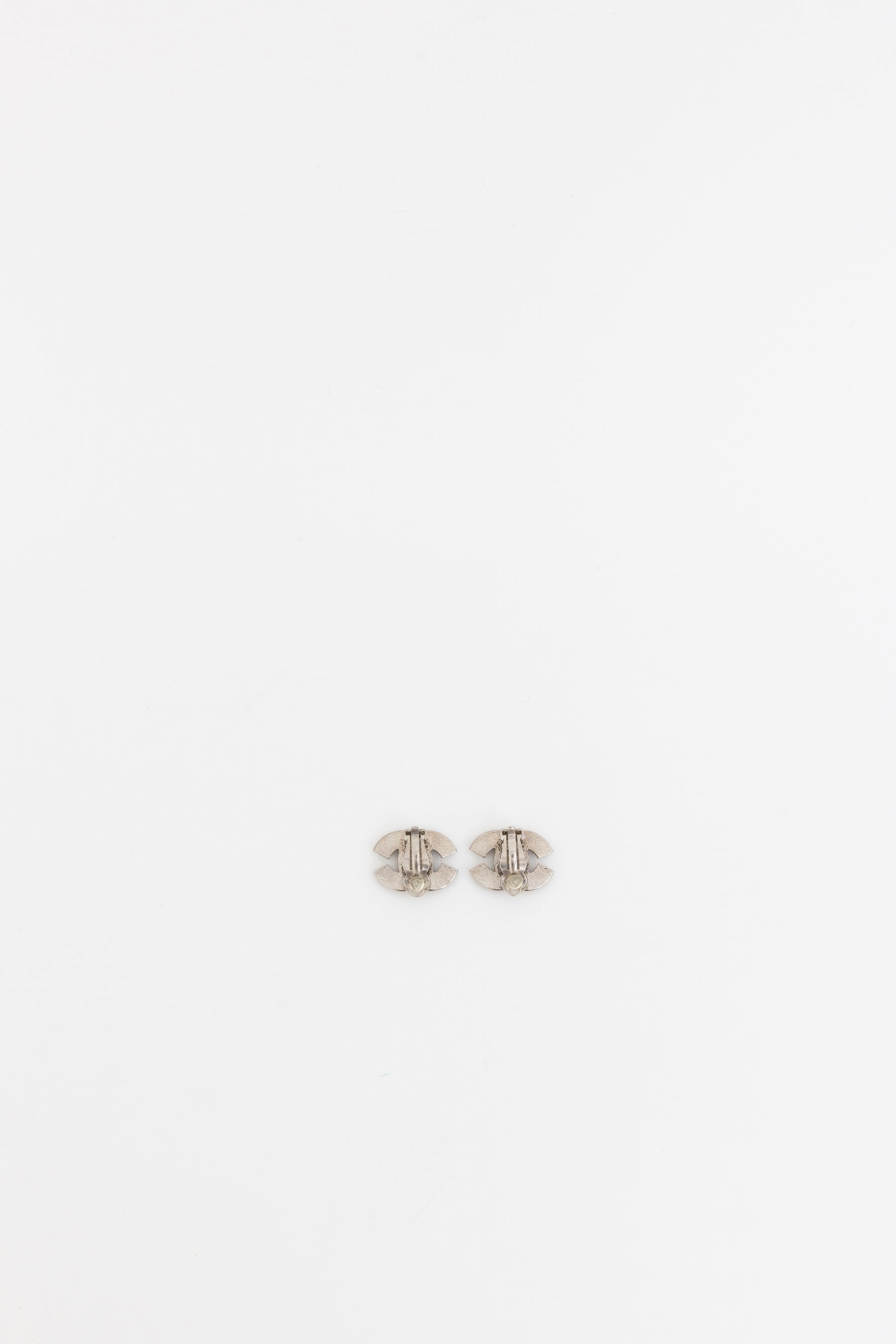 Crystal CC Clip On Earrings