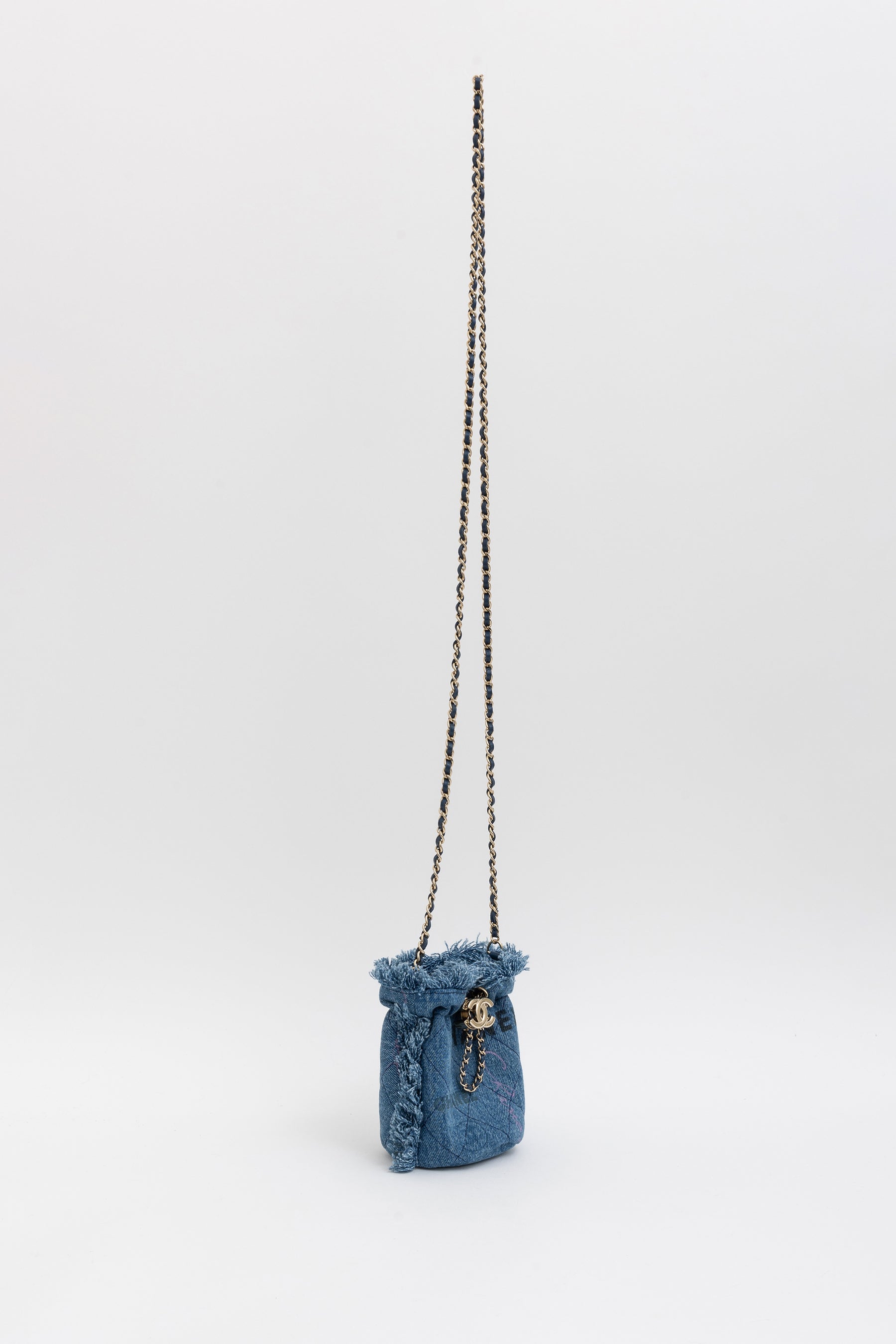 Gabrielle Bucket Bag Denim Blue