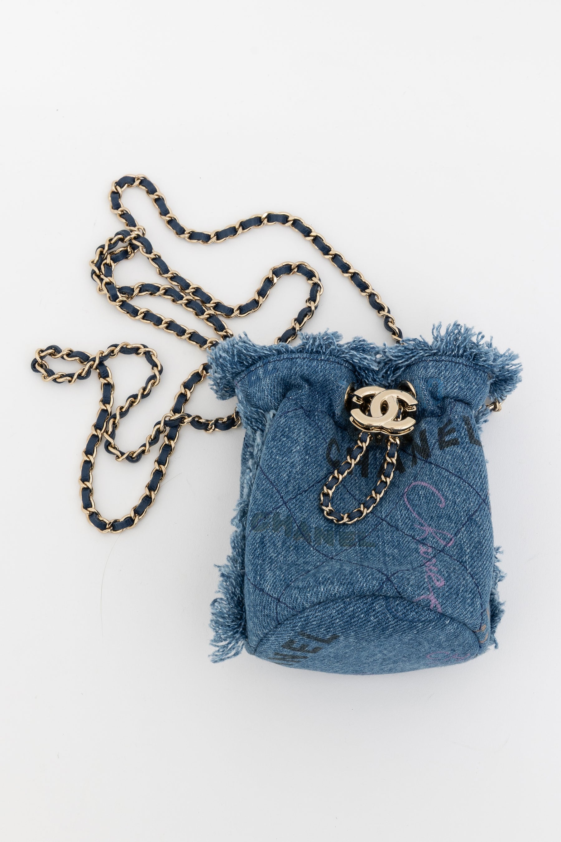 Gabrielle Bucket Bag Denim Blue
