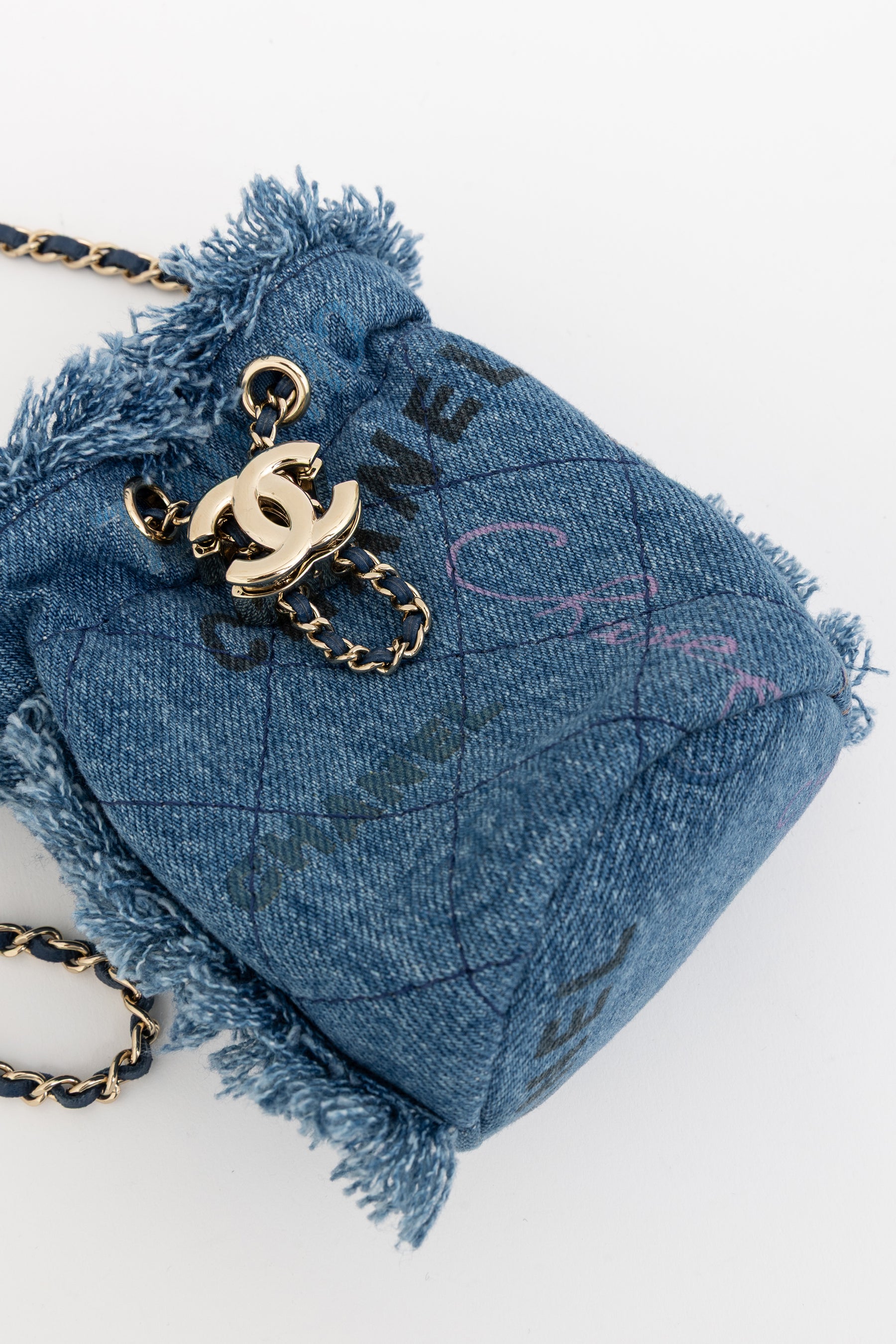 Gabrielle Bucket Bag Denim Blue