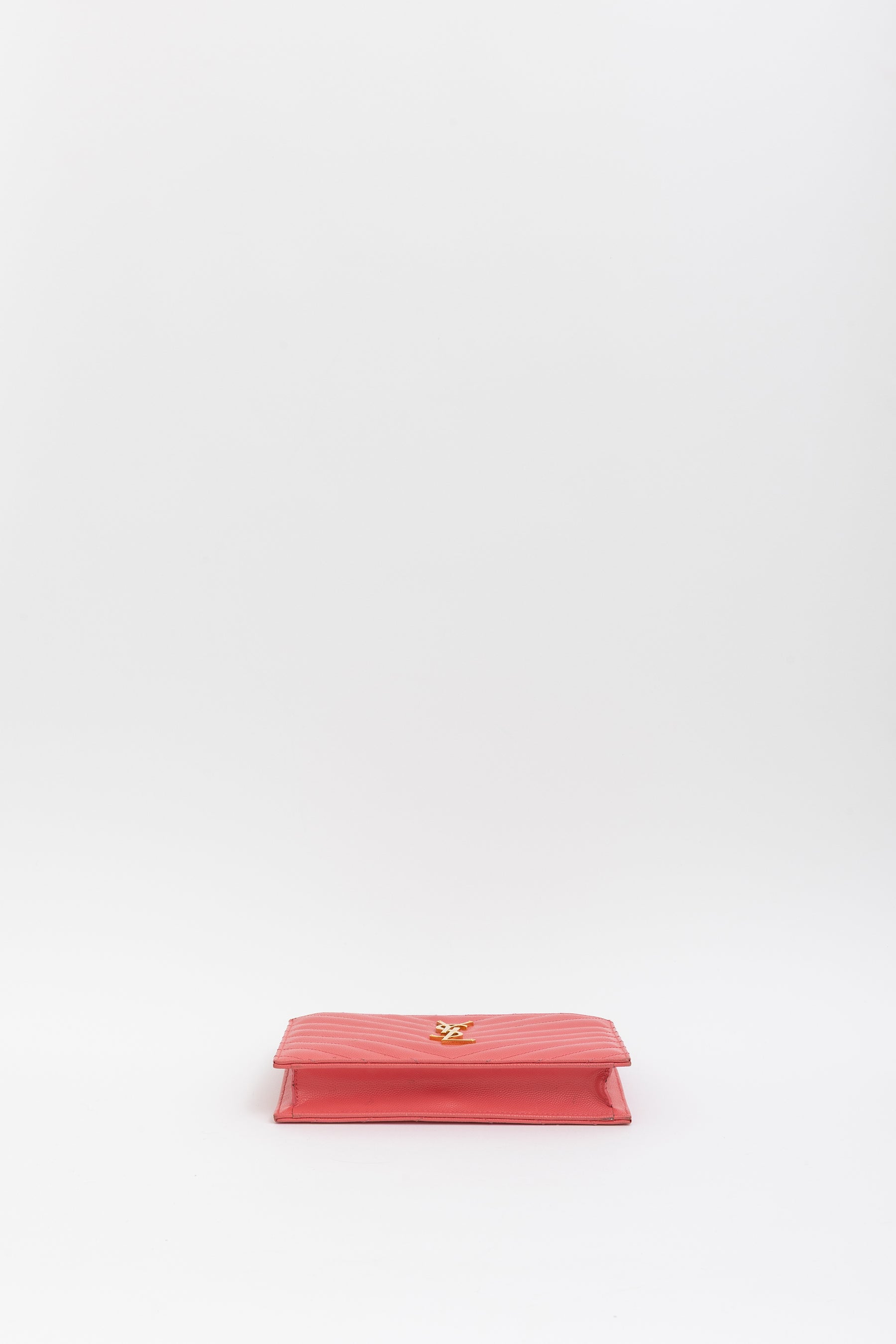 Double Zipped Logo Clutch