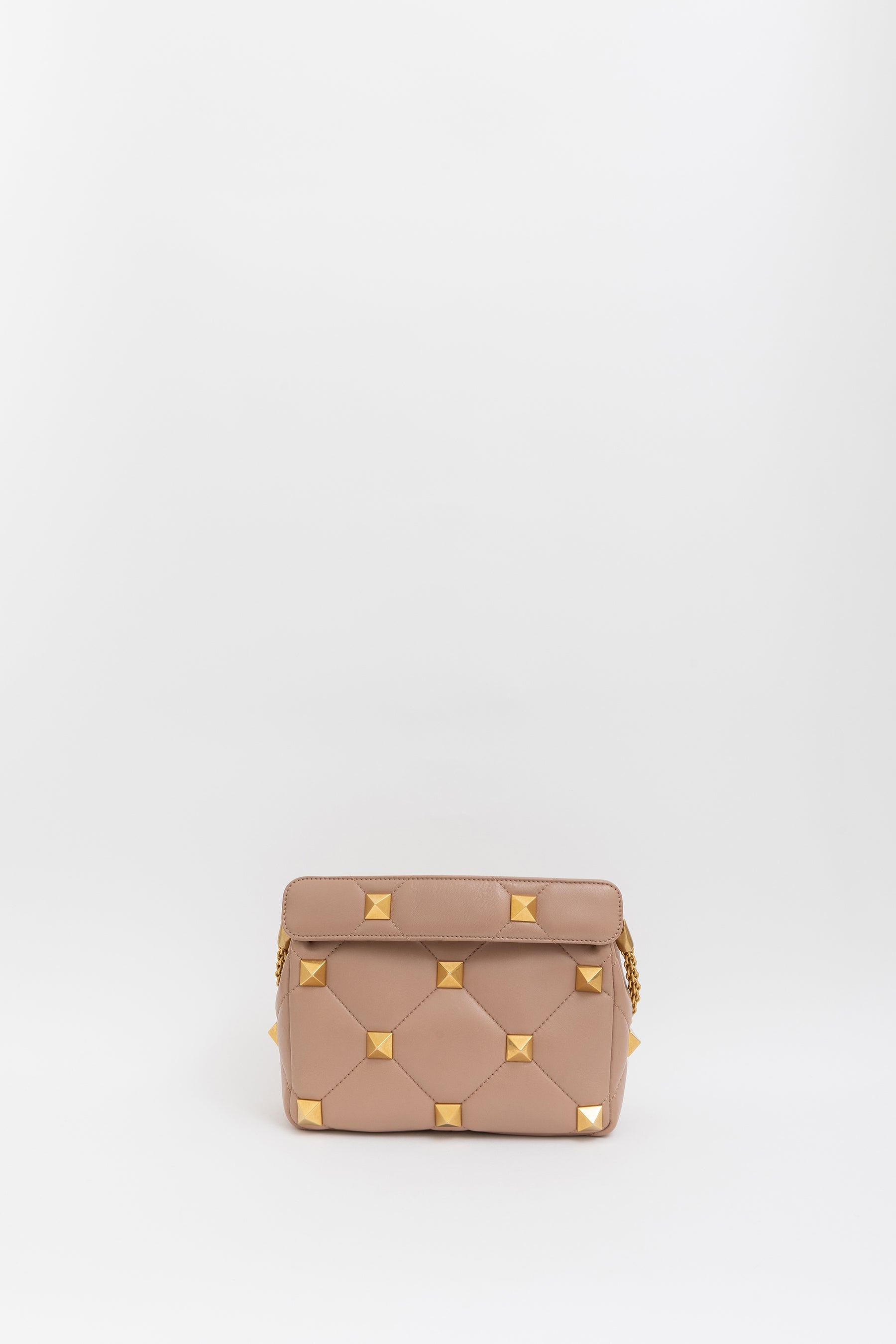 Roman Stud Top Handle Bag