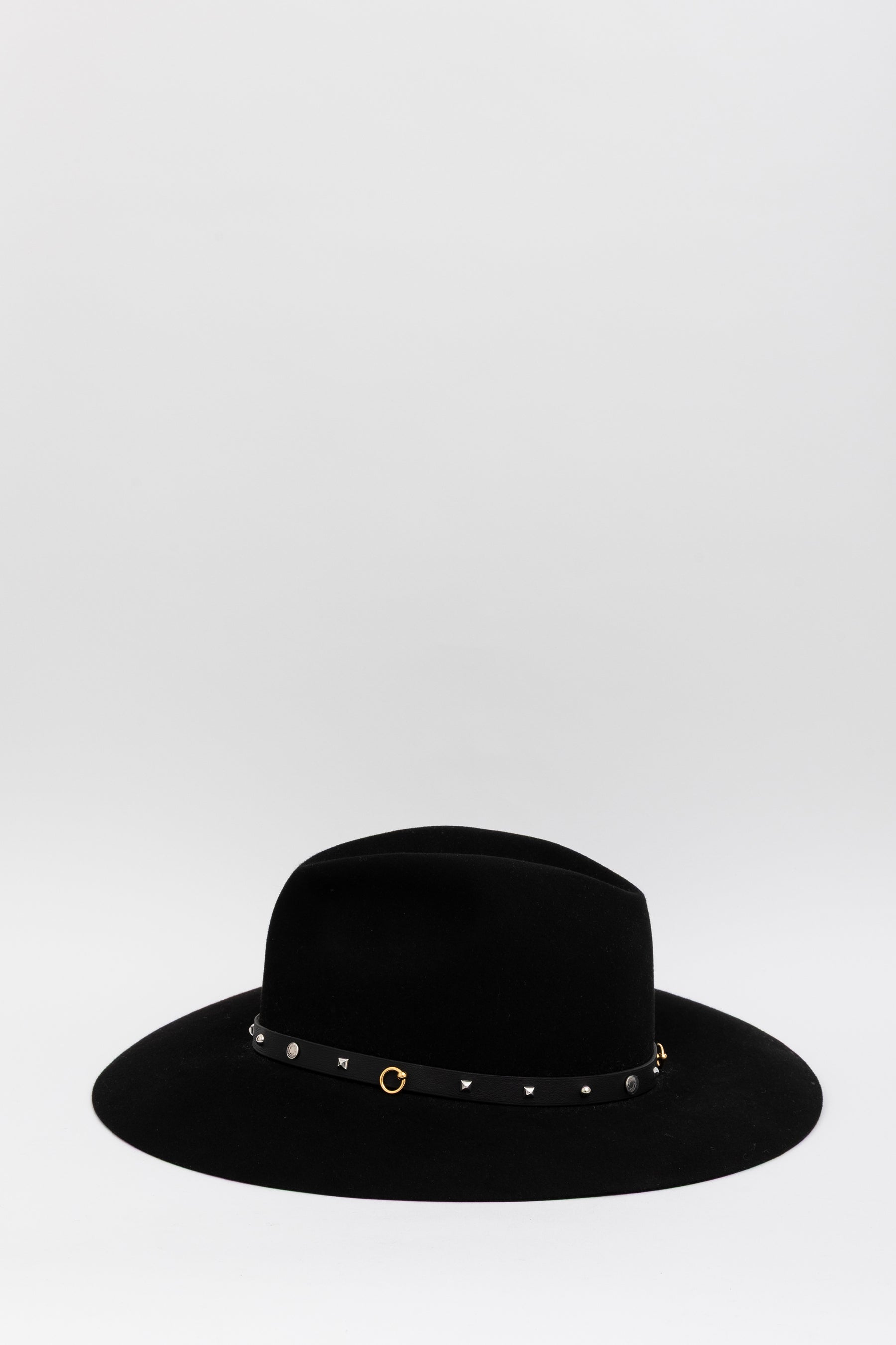 Wide Brim Collier Embellished Panama