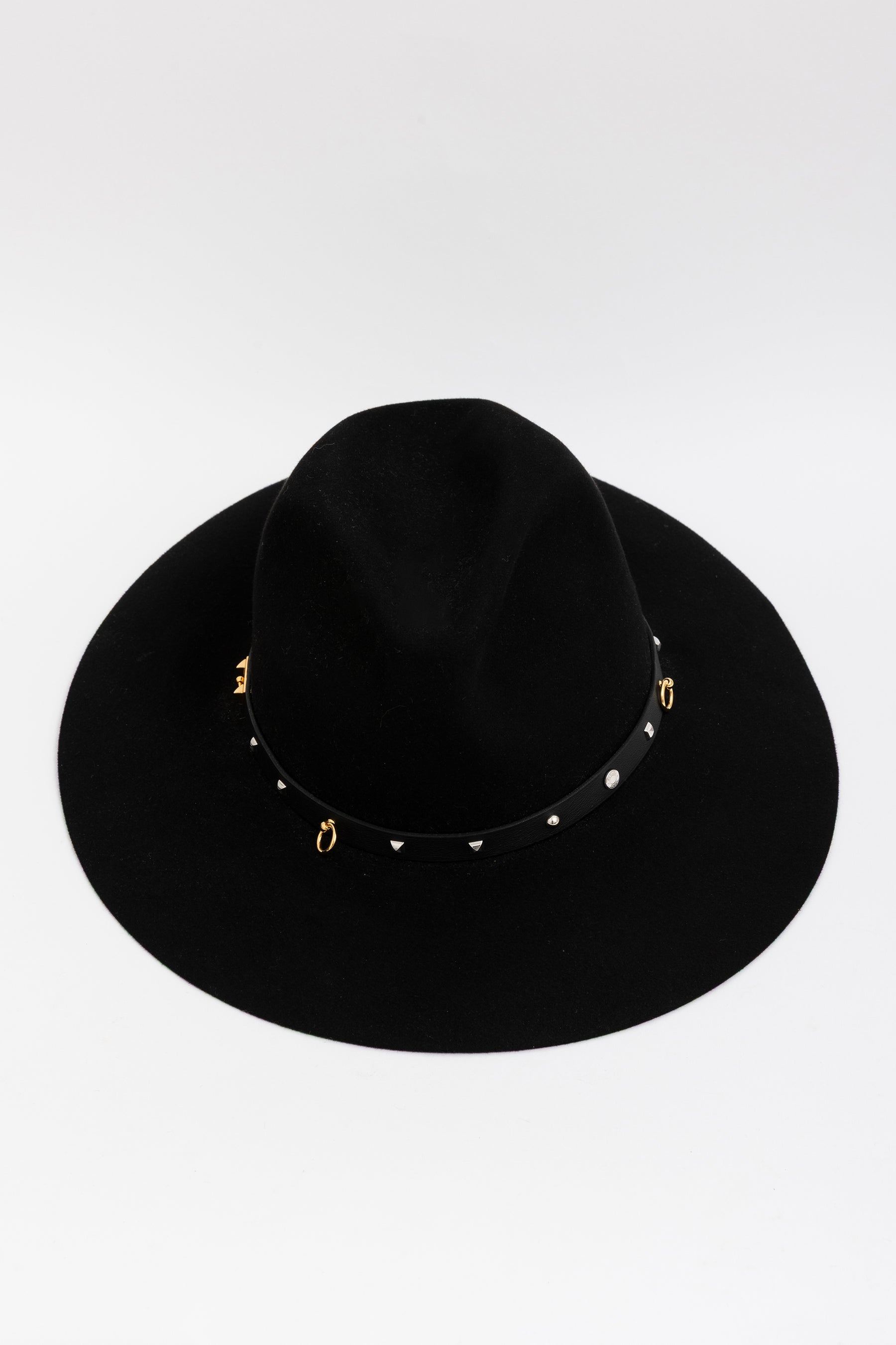 Wide Brim Collier Embellished Panama