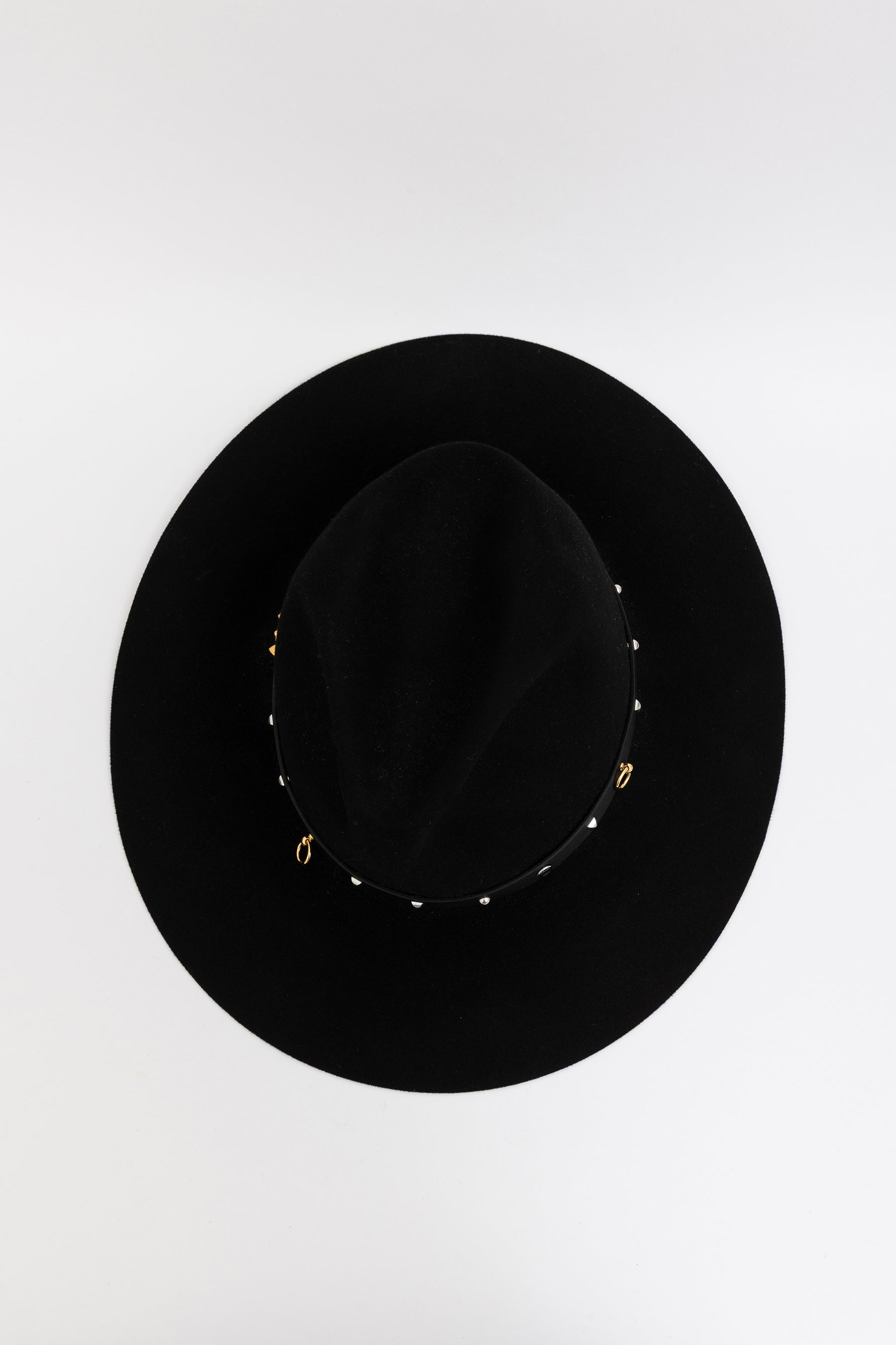 Wide Brim Collier Embellished Panama