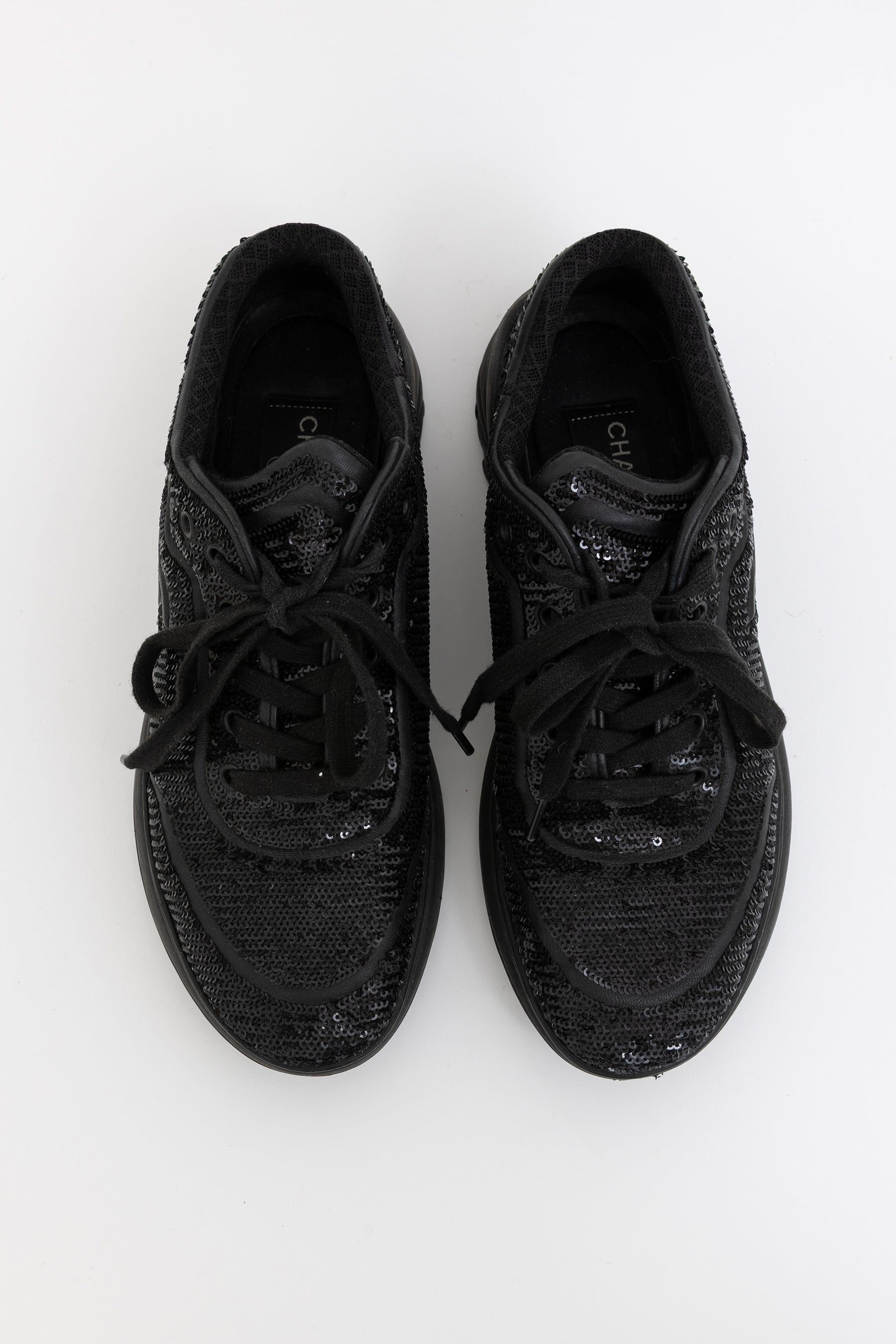 Sequin Logo Sneakers
