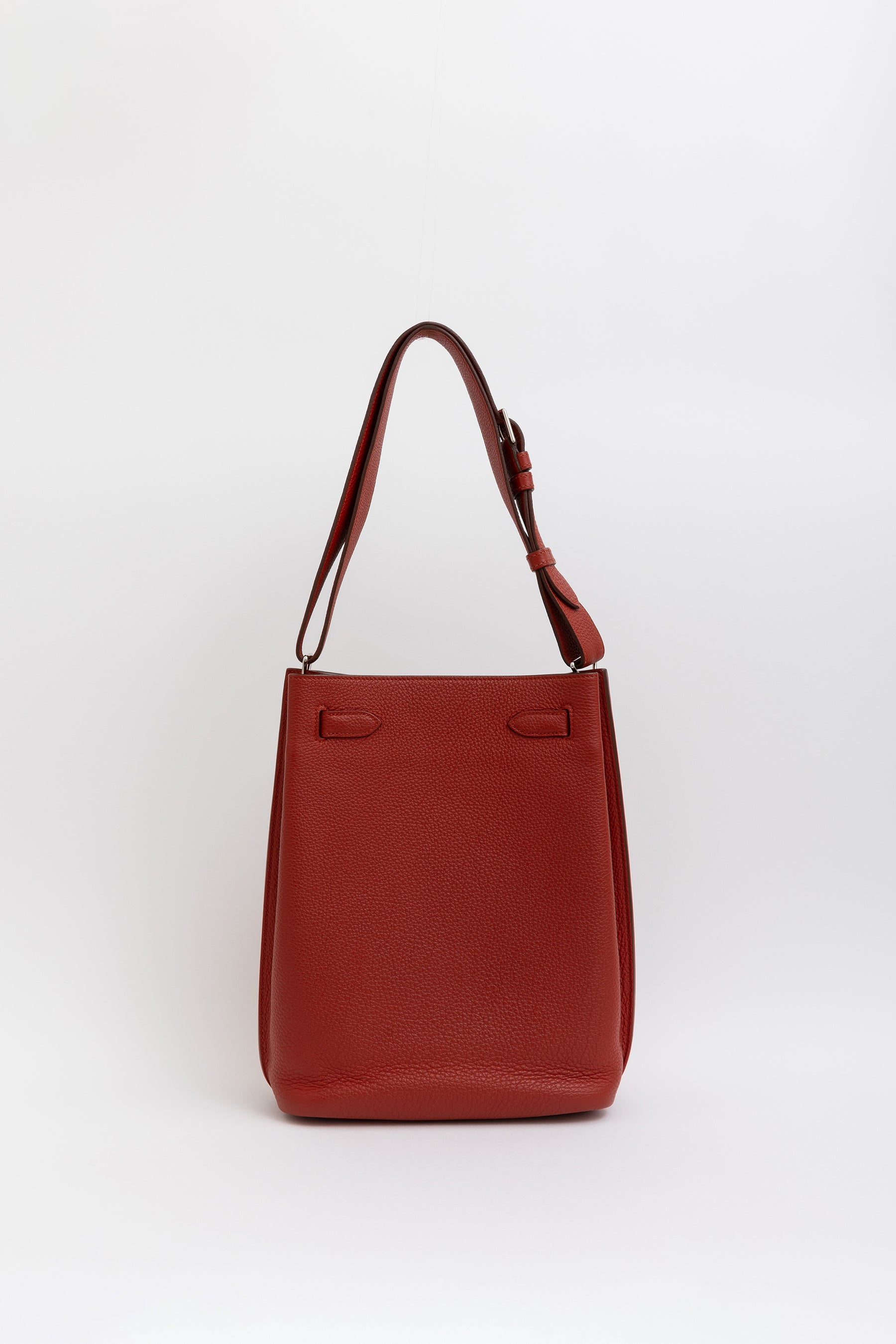 Vermillon Togo Leather So Kelly 22 Bag