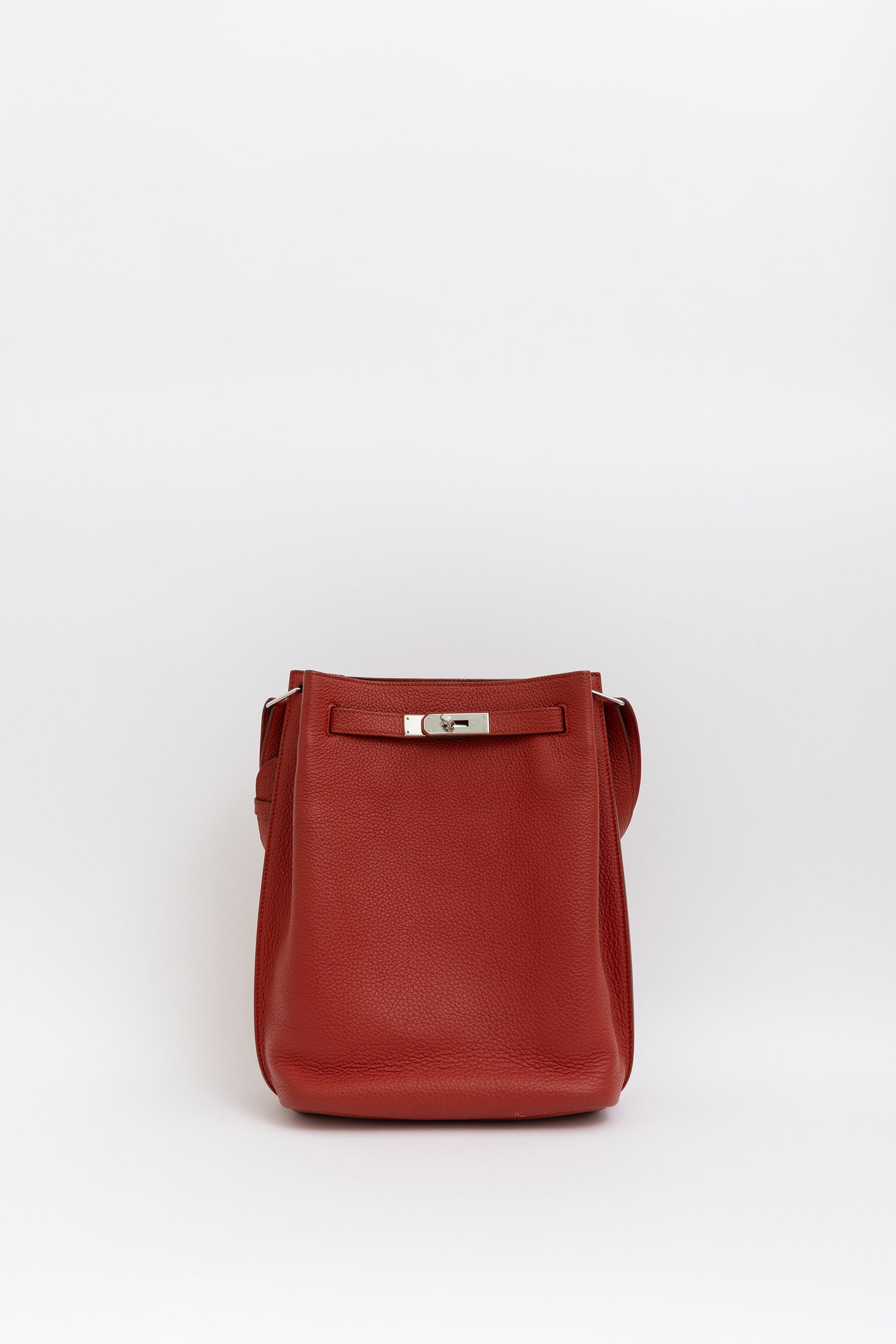 Vermillon Togo Leather So Kelly 22 Bag
